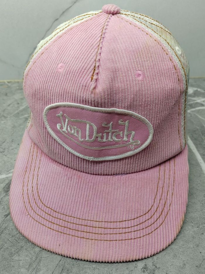 Von Dutch Vintage Von Dutch Corduroy Trucker Cap Hat Size ONE SIZE - 1 Thumbnail