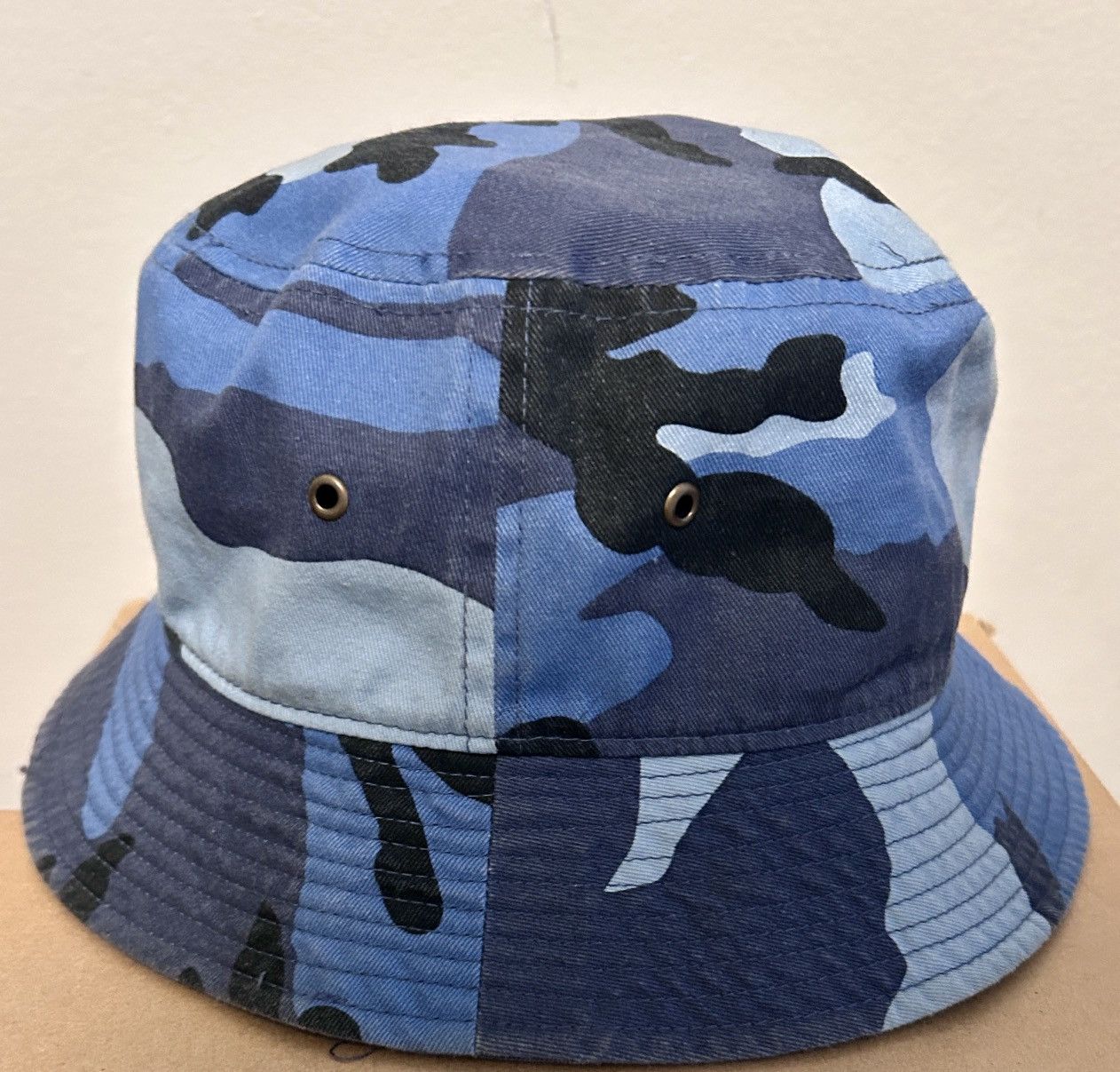 Other Vintage Newhattan Blue Camouflage Bucket Hat Blue Size ONE SIZE - 2 Thumbnail