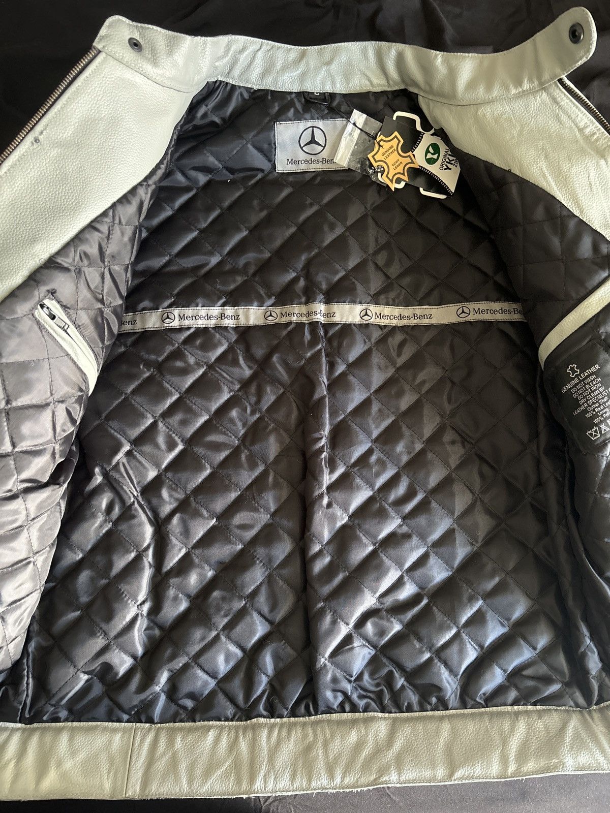 Mercedes-Benz Mercedes Leather Racing Jacket Size US L / EU 52-54 / 3 - 3 Thumbnail