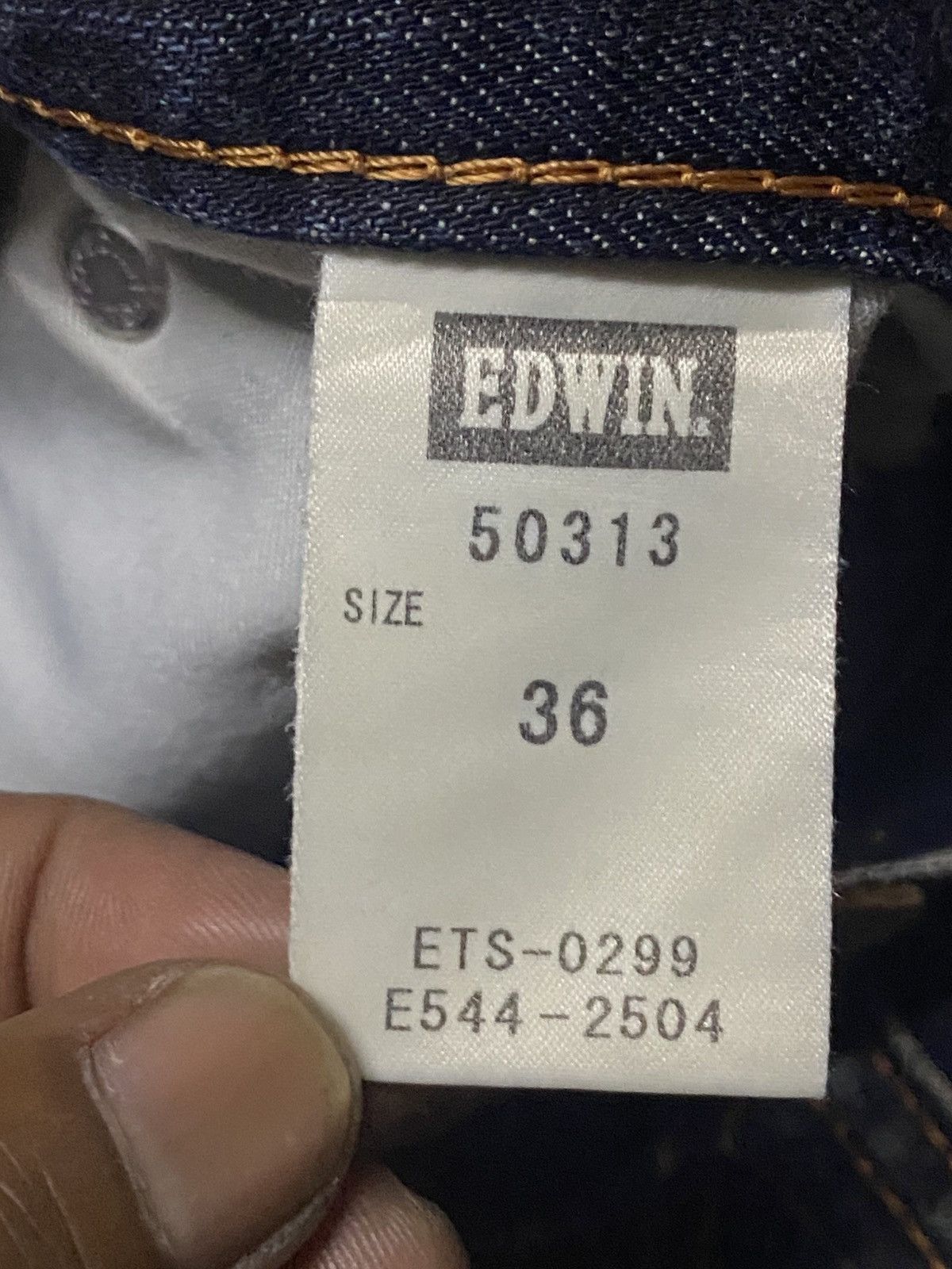 Junya Watanabe Vintage Edwin 503 Mud Wash Distressed Jeans Size US 37 - 14 Thumbnail