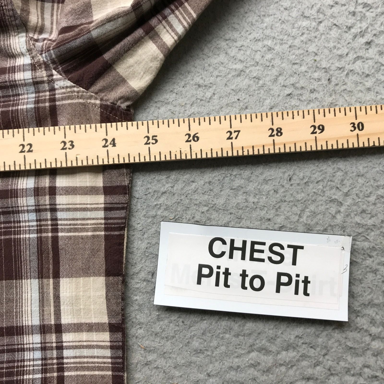 BKE BKE 67 Button Up Dress Shirt Mens XL Pocket Plaid Brown Size US XL / EU 56 / 4 - 5 Thumbnail