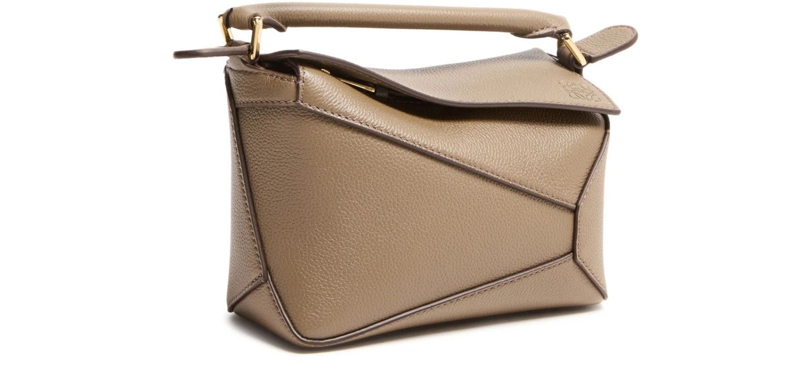 Loewe LOEWE Puzzle Edge Mini Taupe Leather Handbag NWT Size ONE SIZE - 2 Thumbnail
