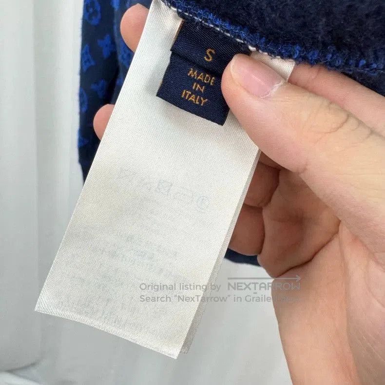 Louis Vuitton Louis Vuitton Blue Monogram Flocked Sweatshirt. Size US S / EU 44-46 / 1 - 6 Thumbnail