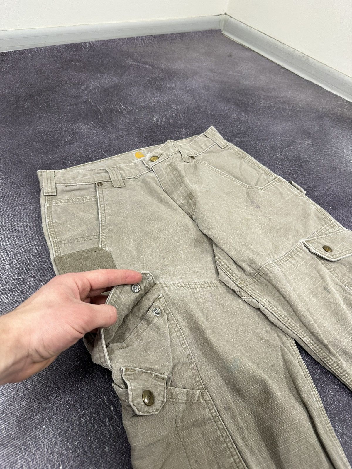 Carhartt Vintage Carhartt Double Knee Cargo Baggy Hype USA Work Pants Size US 32 / EU 48 - 16 Thumbnail