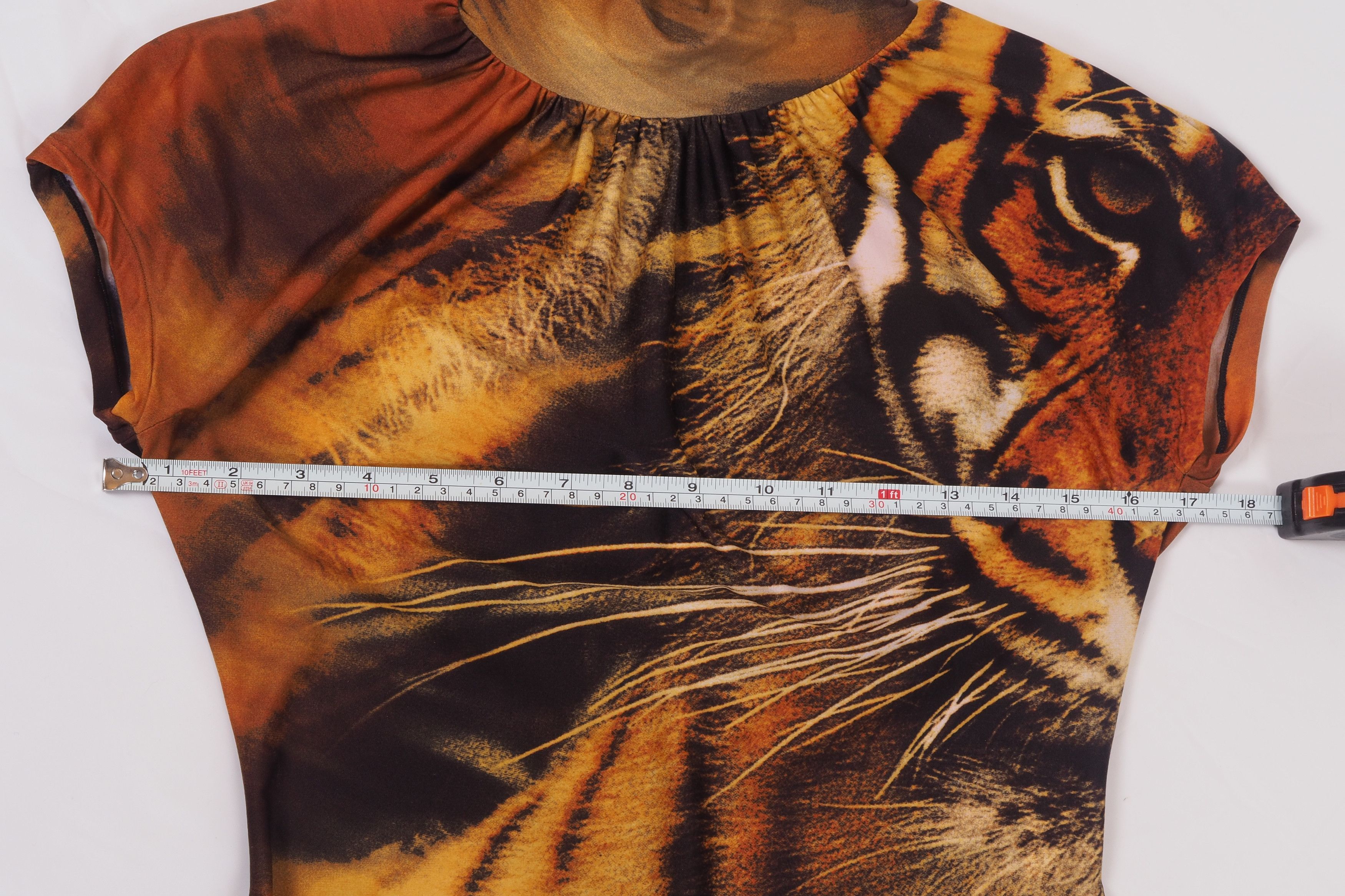 Roberto Cavalli Roberto Cavalli Vintage Tiger Print Turtleneck Midi Dress Size M / US 6-8 / IT 42-44 - 13 Thumbnail