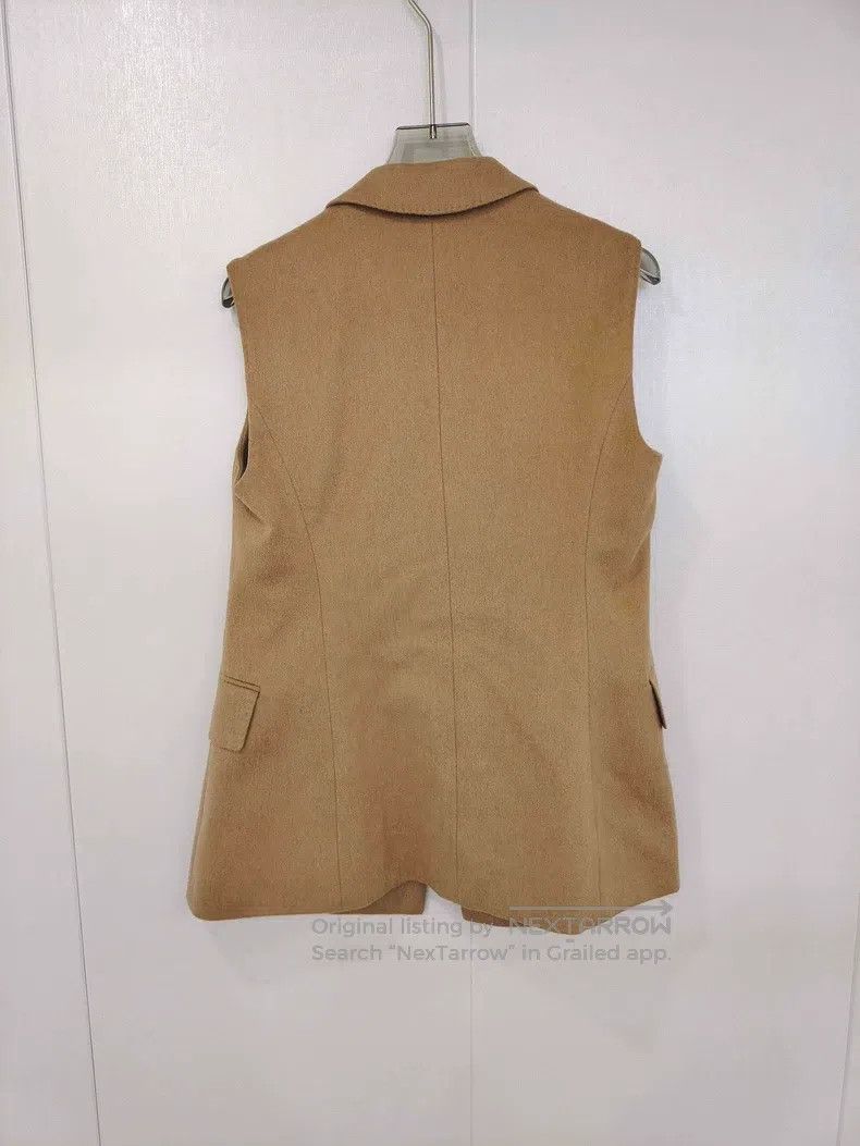 Max Mara Max Mara Solid Color V-Neck Reversible Double-Breasted Ves Size XS / US 0-2 / IT 36-38 - 2 Thumbnail
