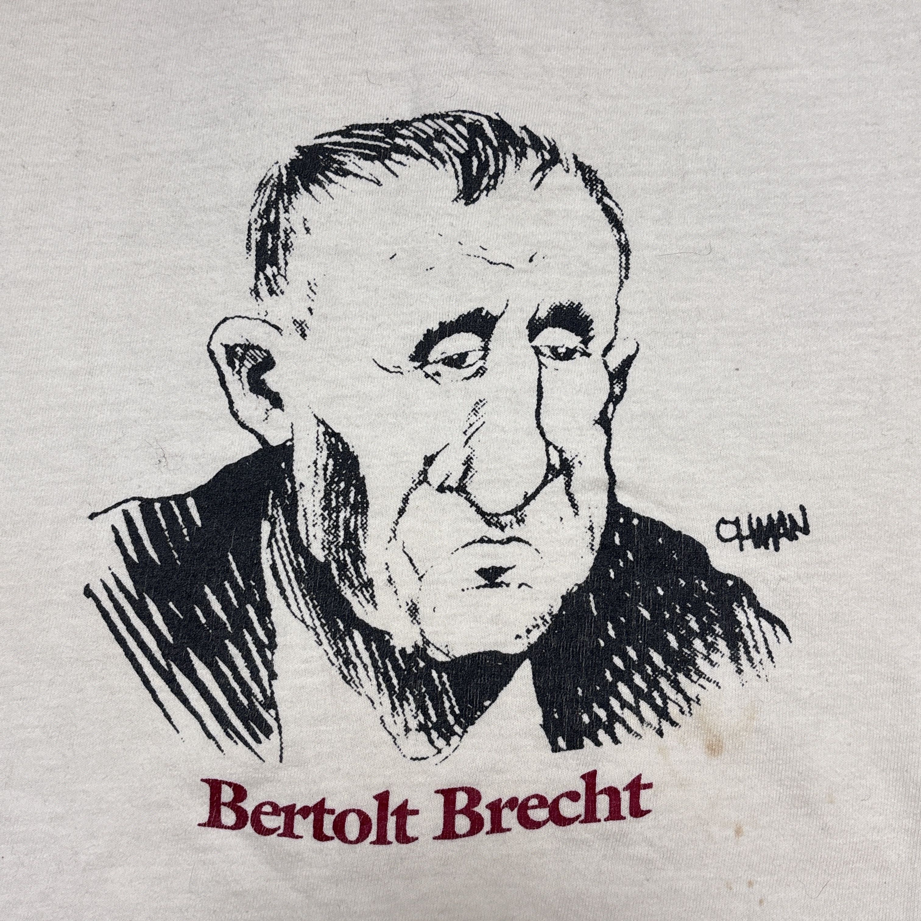 Vintage Vintage 80s T Shirt Single Stitch Bertolt Brecht Art Theatre Size US L / EU 52-54 / 3 - 5 Thumbnail