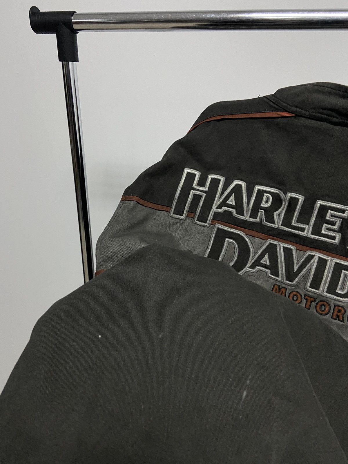 Harley Davidson × Vintage Harley Davidson Moto Racing Jacket Big Logo Vintage Size US XXL / EU 58 / 5 - 11 Thumbnail