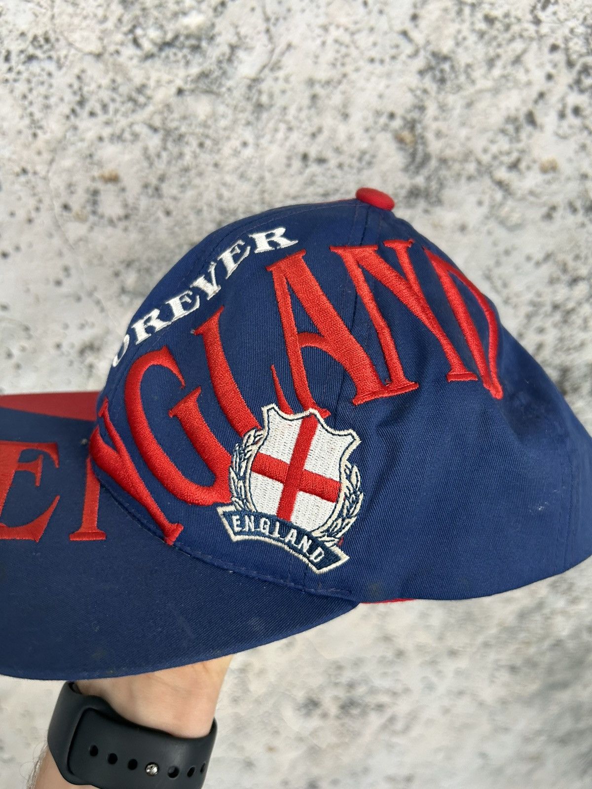 Vintage Vintage England Euro 1996 Nutmeg Hat Cap Football Soccer Size ONE SIZE - 2 Thumbnail