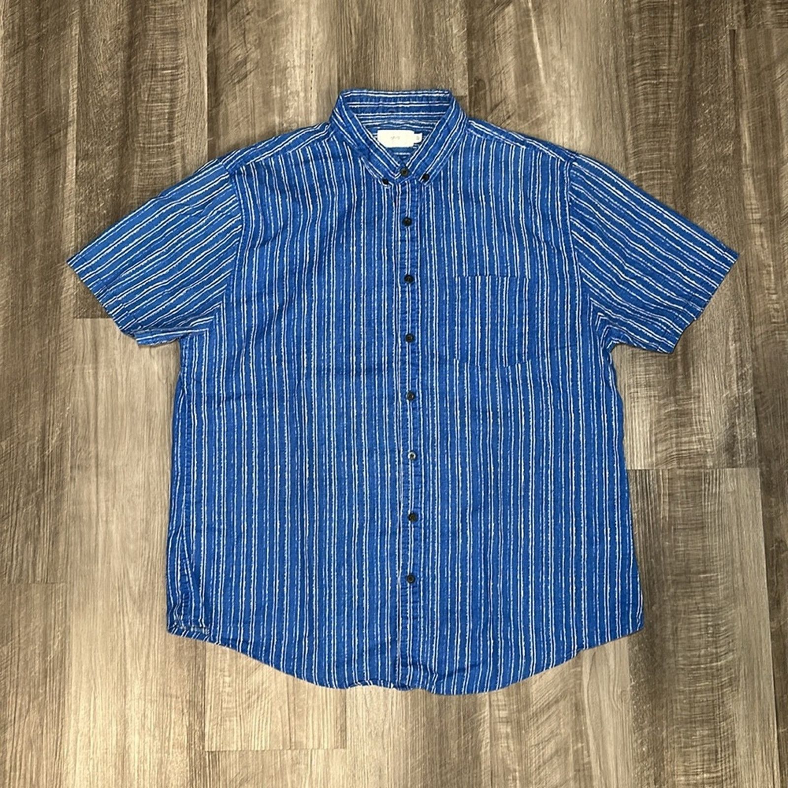 Onia Onia Linen Blend Short Sleeve Button Down - XL Size US XL / EU 56 / 4 - 2 Thumbnail