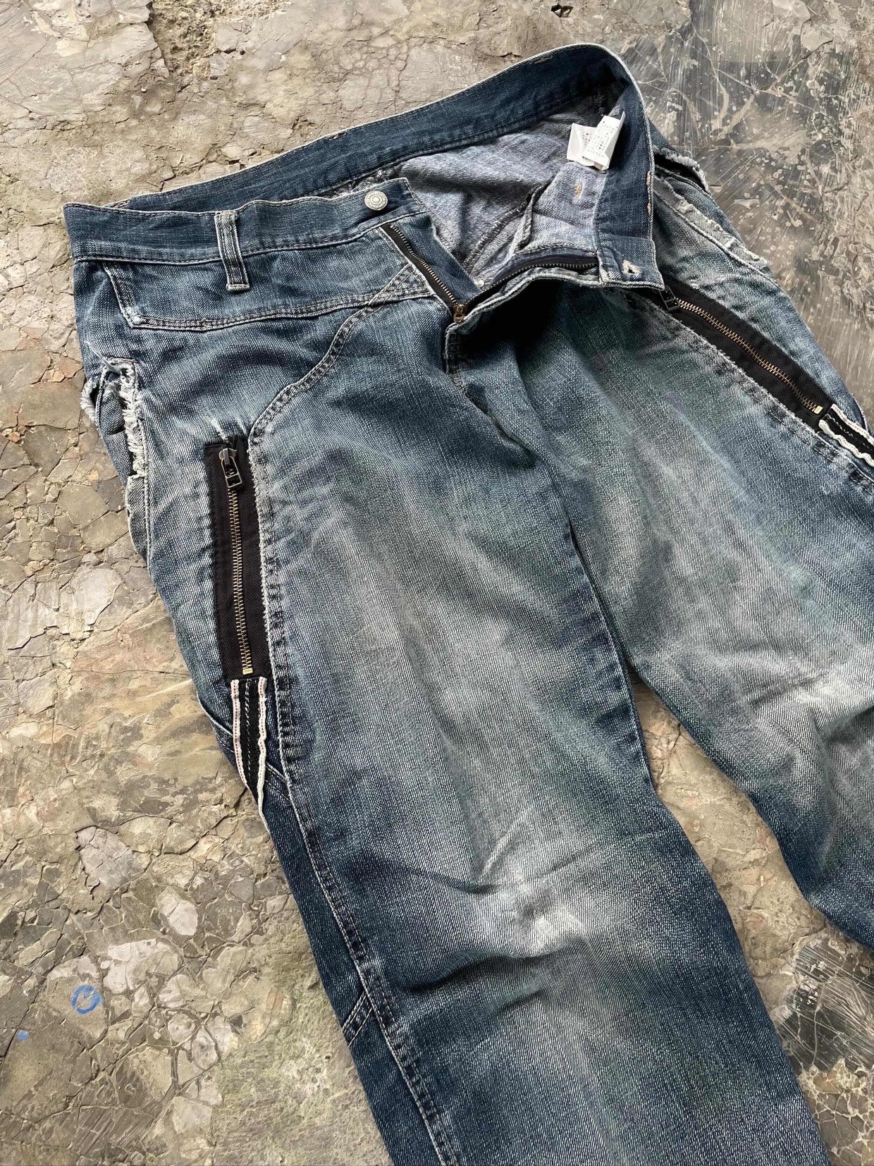 PPFM Rare Archive PPFM In Sleepy London Town Distressed Denim Size US 34 / EU 50 - 4 Thumbnail