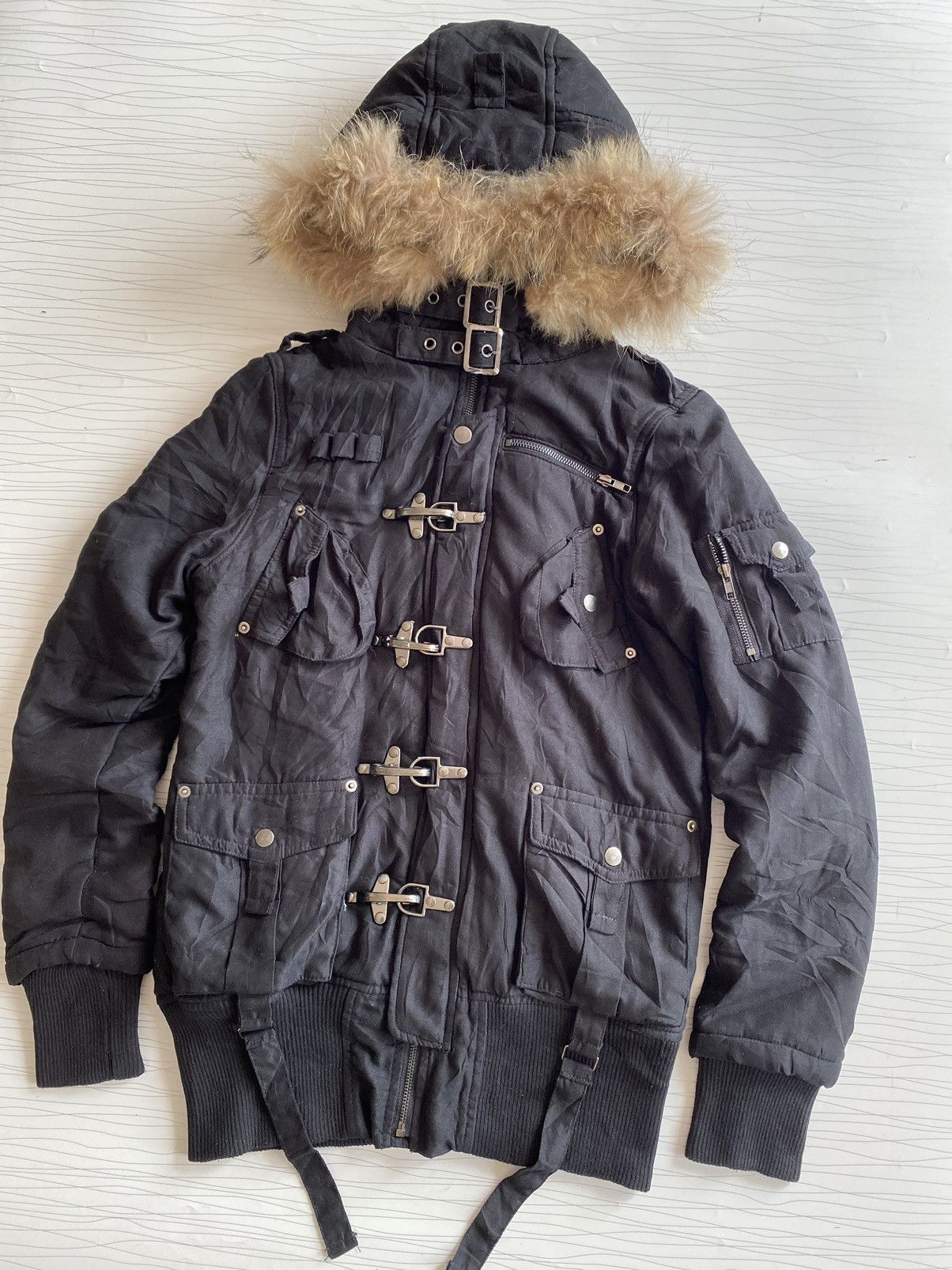 If Six Was Nine × Japanese Brand × Le Grande Bleu (L.G.B.) Japanese Cryx black Fur jacket Size US M / EU 48-50 / 2 - 2 Thumbnail