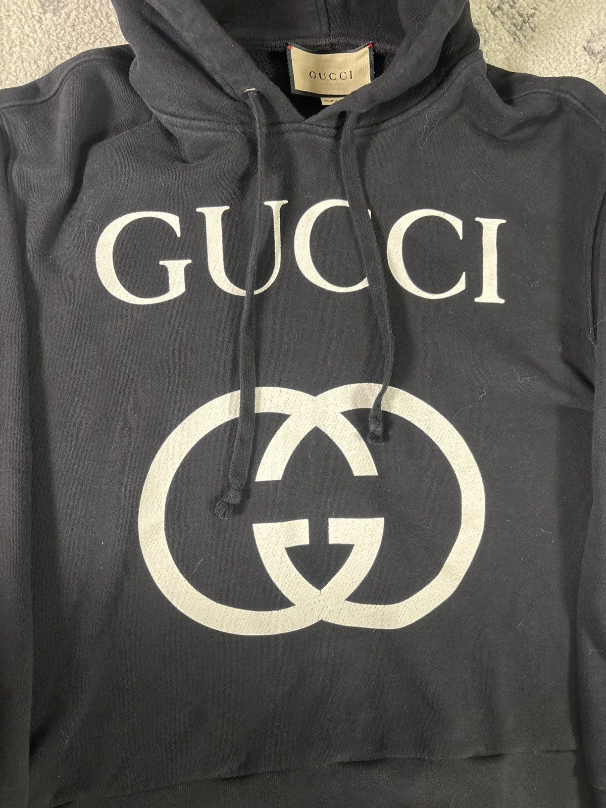 Gucci GUCCI LOGO HOODIE Size US M / EU 48-50 / 2 - 2 Thumbnail