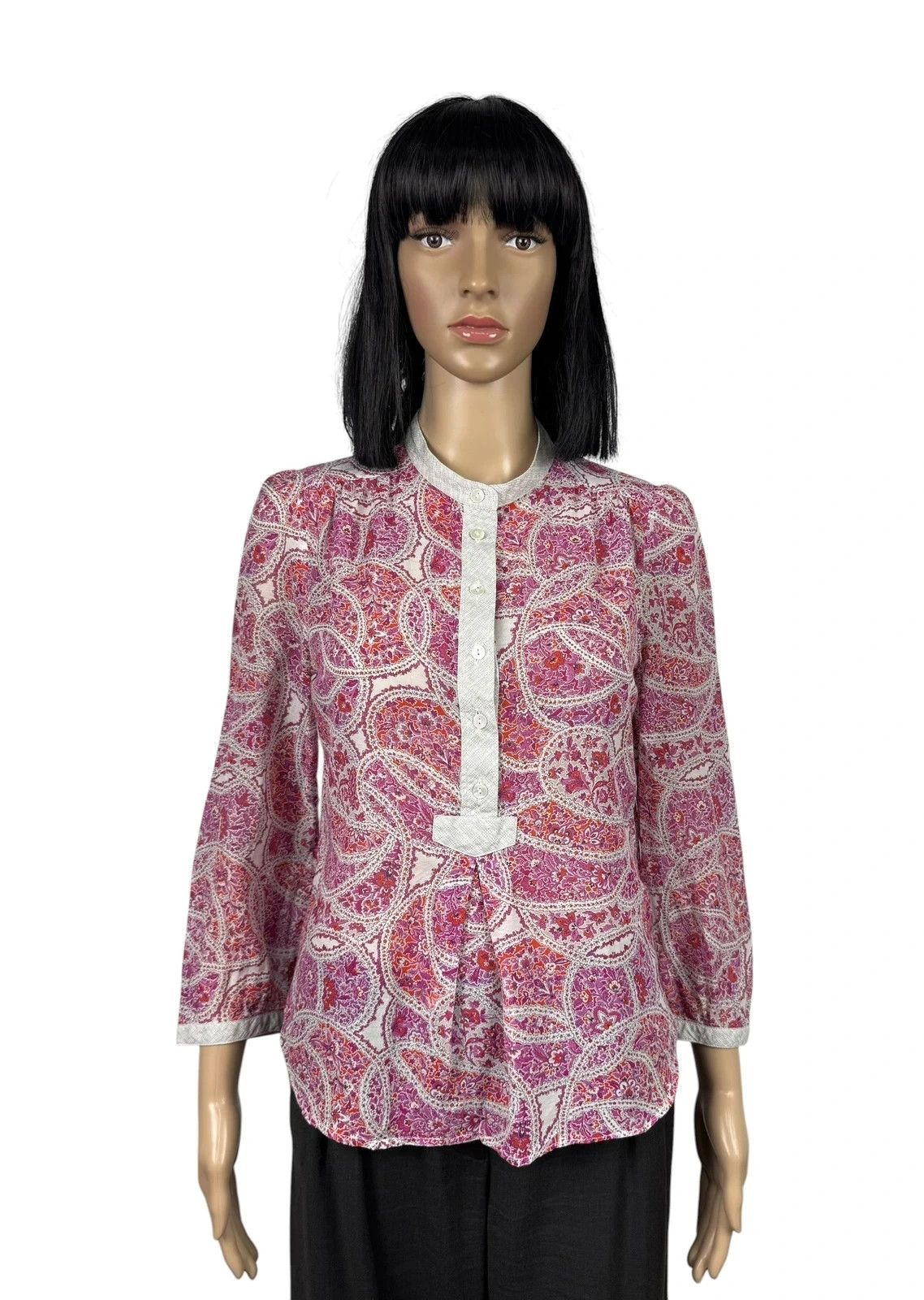 Other Brora Printed Blouse Cotton Silk size 10 Size M / US 6-8 / IT 42-44 - 1 Thumbnail