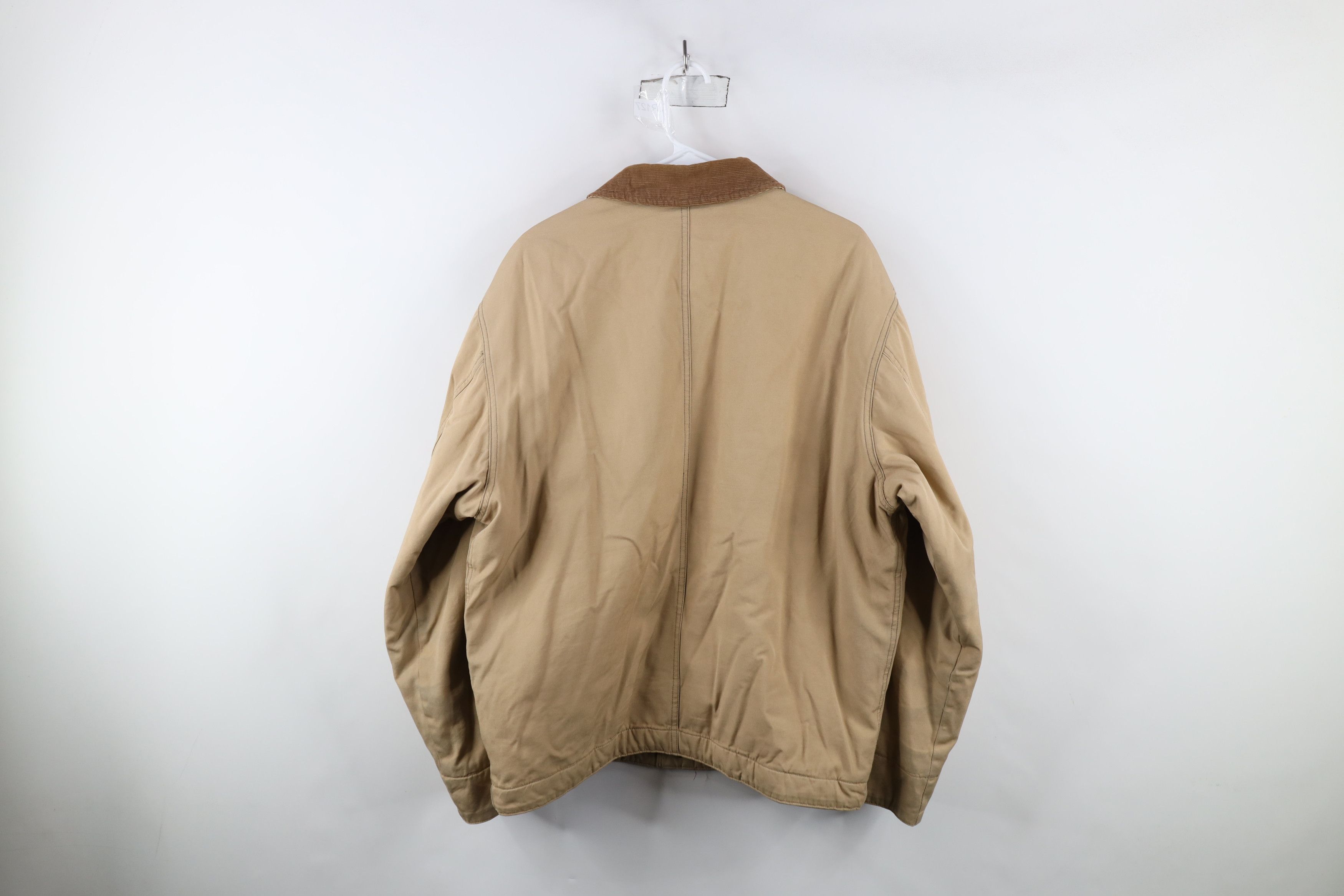 Vintage Vintage 90s Streetwear Corduroy Quilted Chore Jacket Beige Size US XXL / EU 58 / 5 - 11 Thumbnail