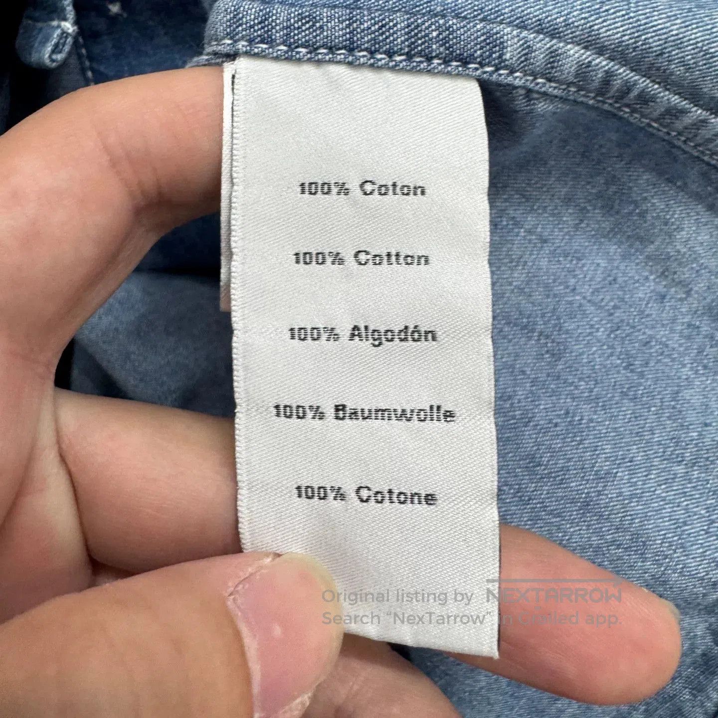 Hermes Hermes Pocket Denim Shirt. Size US M / EU 48-50 / 2 - 3 Thumbnail