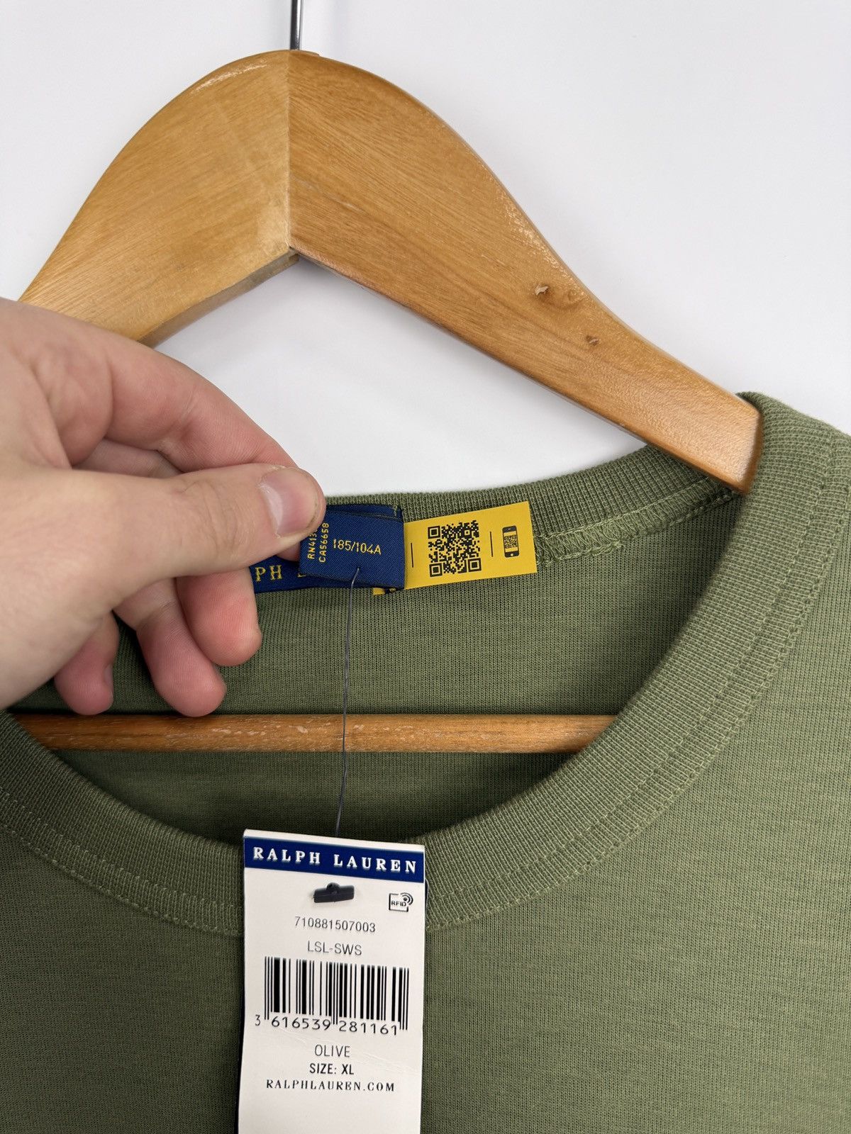 Polo Ralph Lauren 🇺🇸 NWT❗️Polo Ralph Lauren Double Knit Sweatshirt Olive Rare Size US XL / EU 56 / 4 - 14 Thumbnail