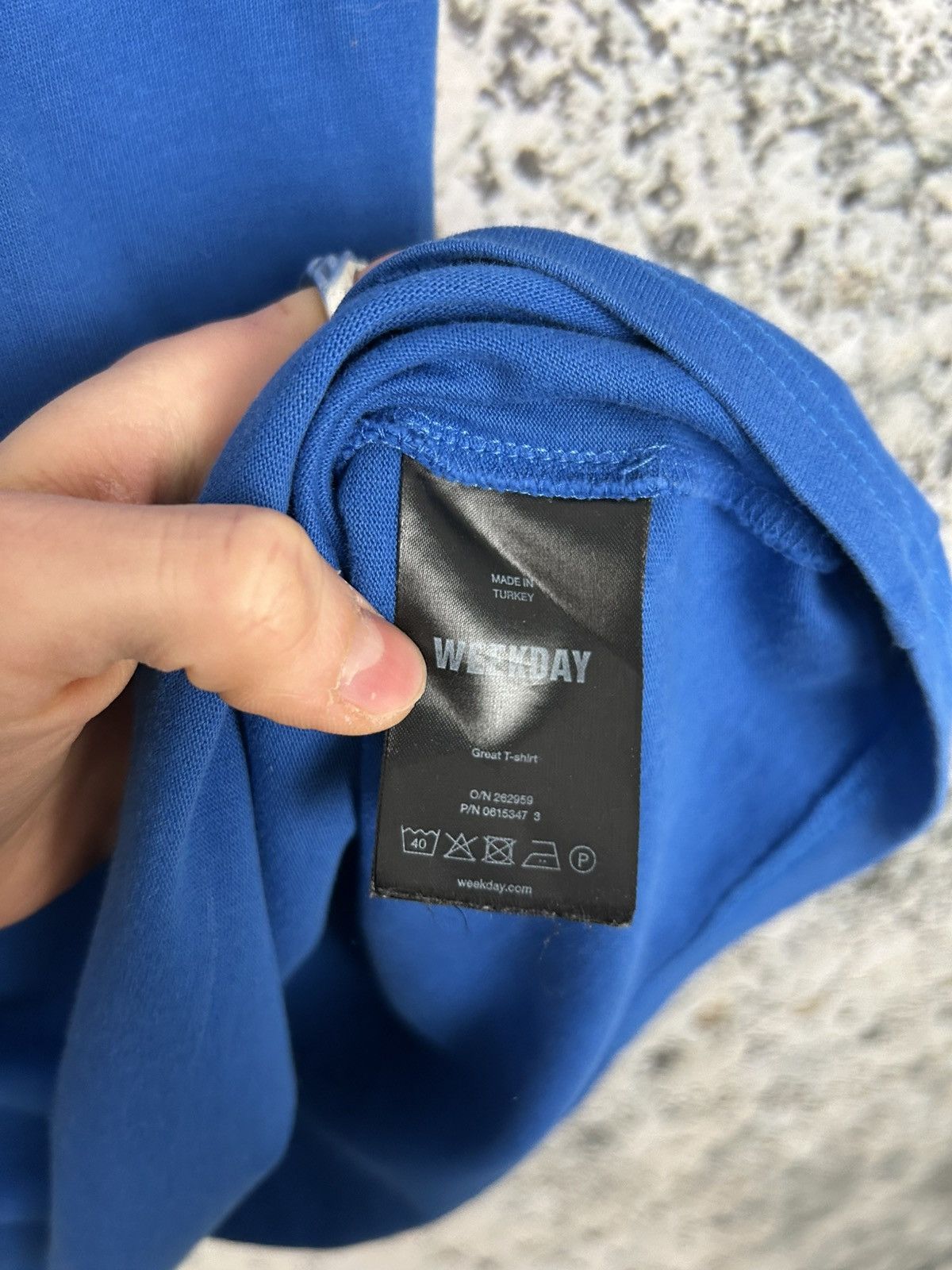 Weekday Weekday Blue Basic Tee Boxy Fit Baggy Streetwear Skate Size US S / EU 44-46 / 1 - 5 Thumbnail