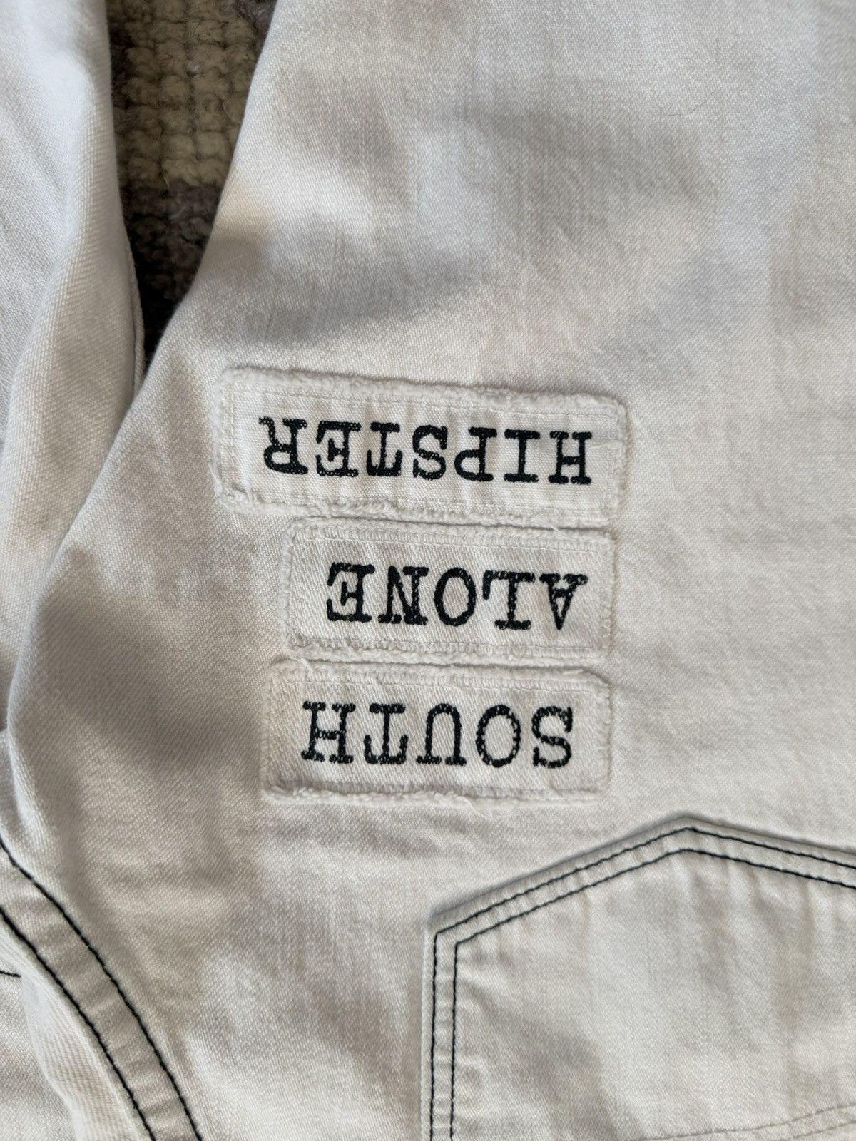 Number (N)ine Ss03 Number (N)ine patchwork poem jeans Size US 30 / EU 46 - 13 Thumbnail