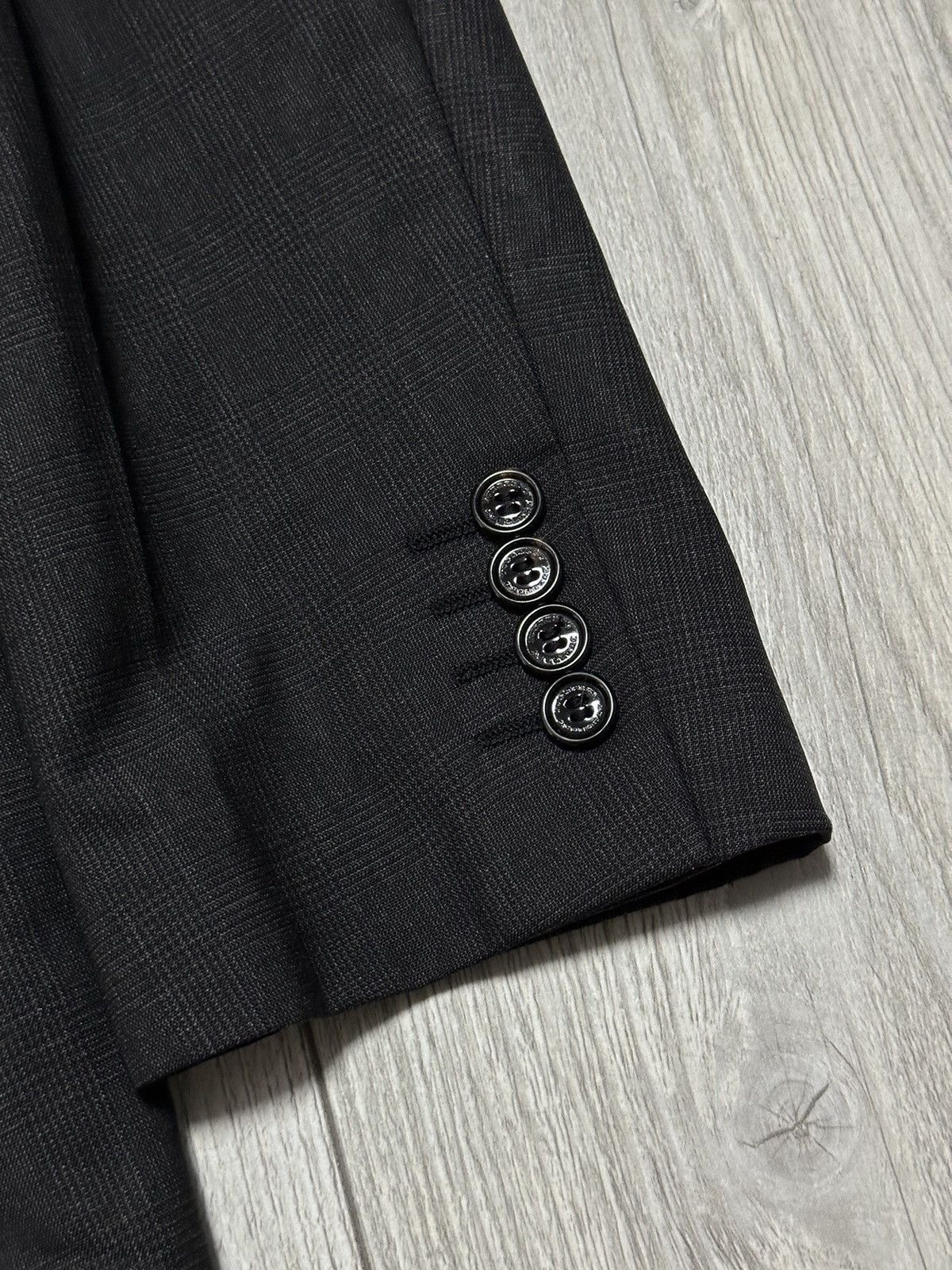 Burberry Vintage Gray Burberry Blazer Size 52R - 2 Thumbnail