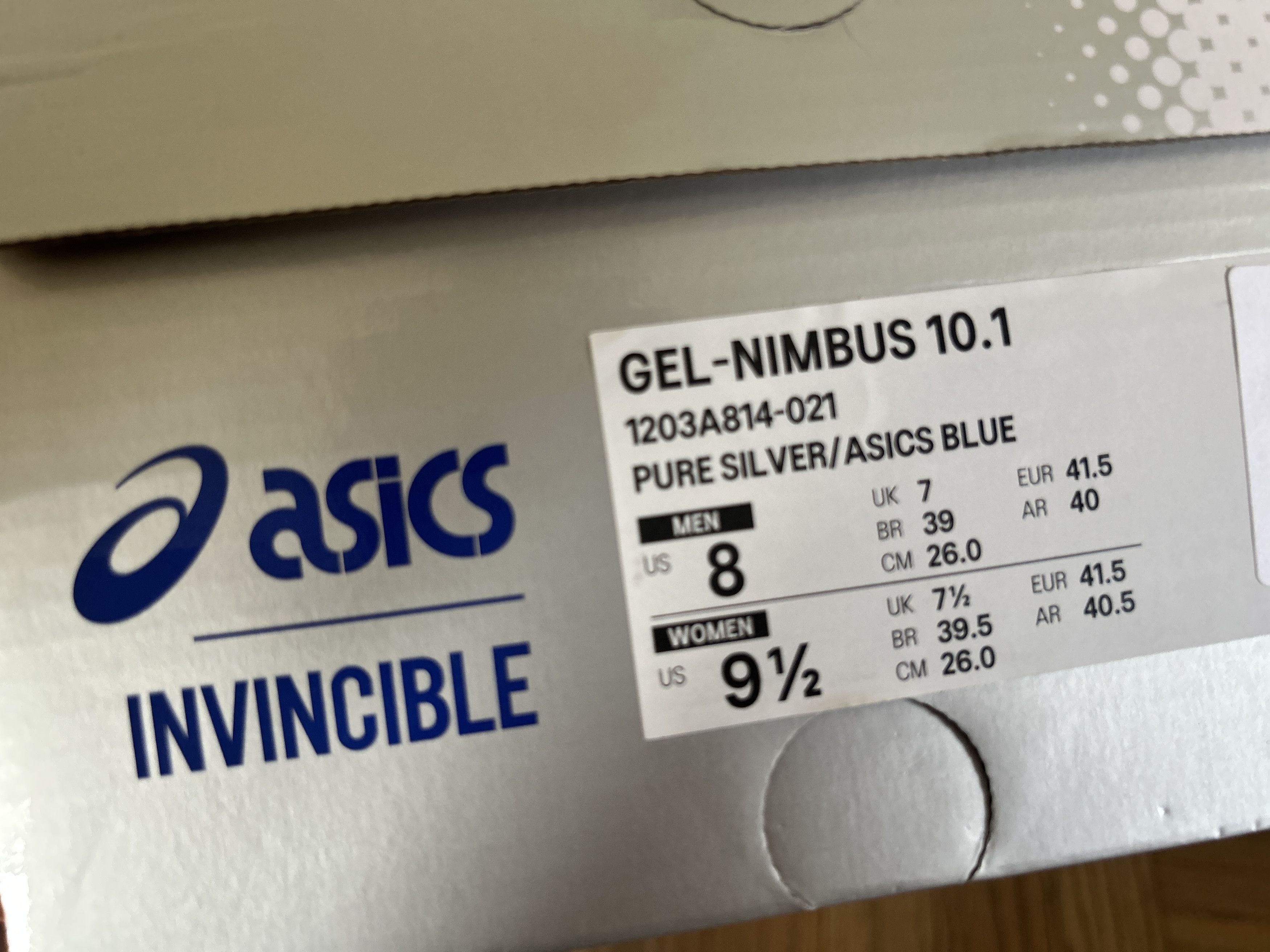 Asics ASICS Gel-Nimbus 10.1 Invincible HTTP 404 Blue Size US 8 / EU 41 - 8 Thumbnail