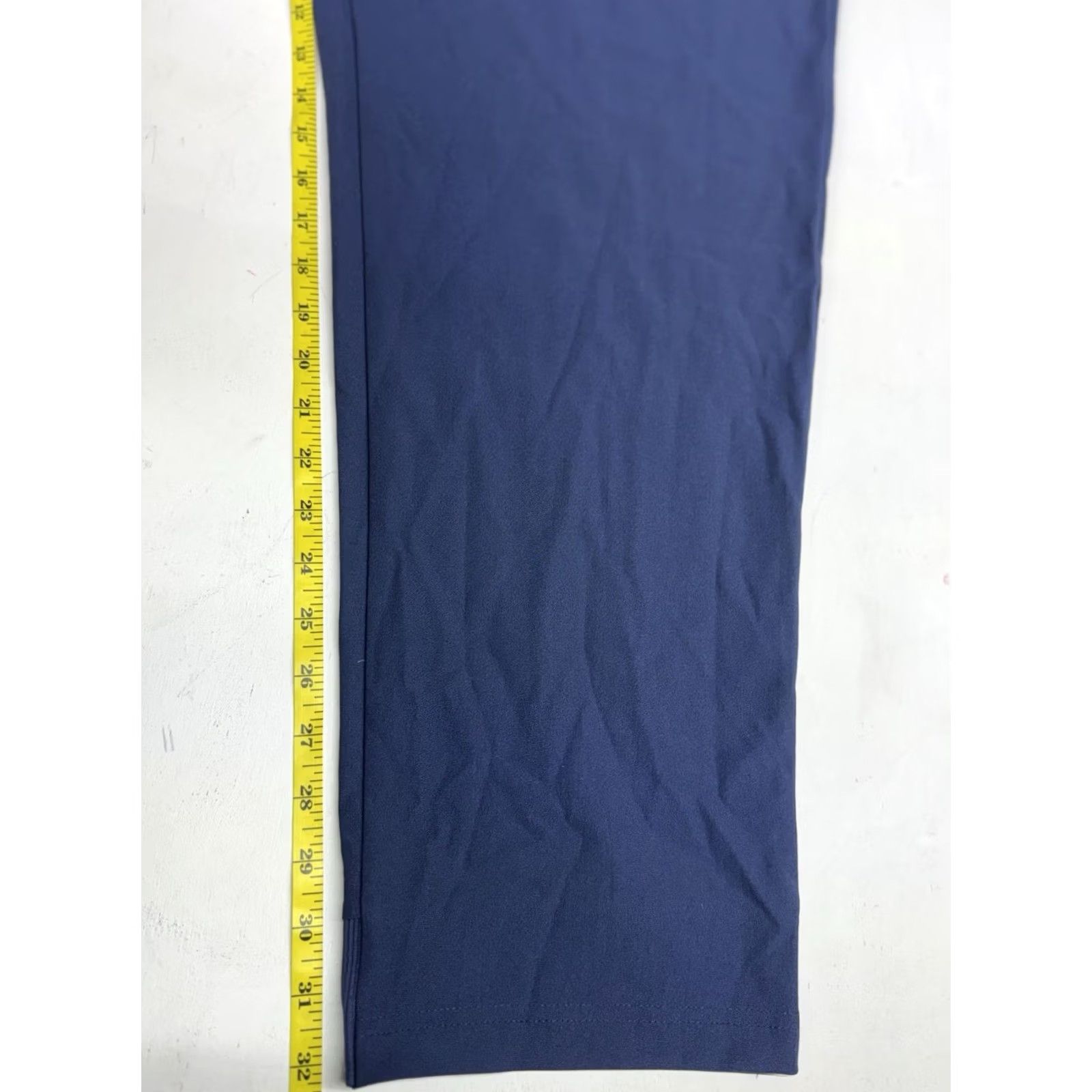 Vintage U Suck At Golf USAG Pants Mens 40x32 Navy Athletic Chino Modern Flat Front Elastic Waist Slash Pocket Size US 40 / EU 56 - 6 Thumbnail