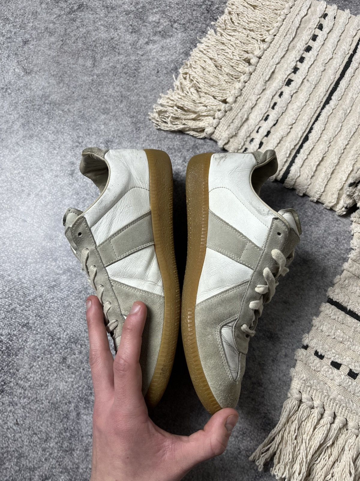 Maison Margiela 🔥Maison Margiela Replica Army Leather Sneakers 00's Size US 8 / IT 38 - 13 Thumbnail
