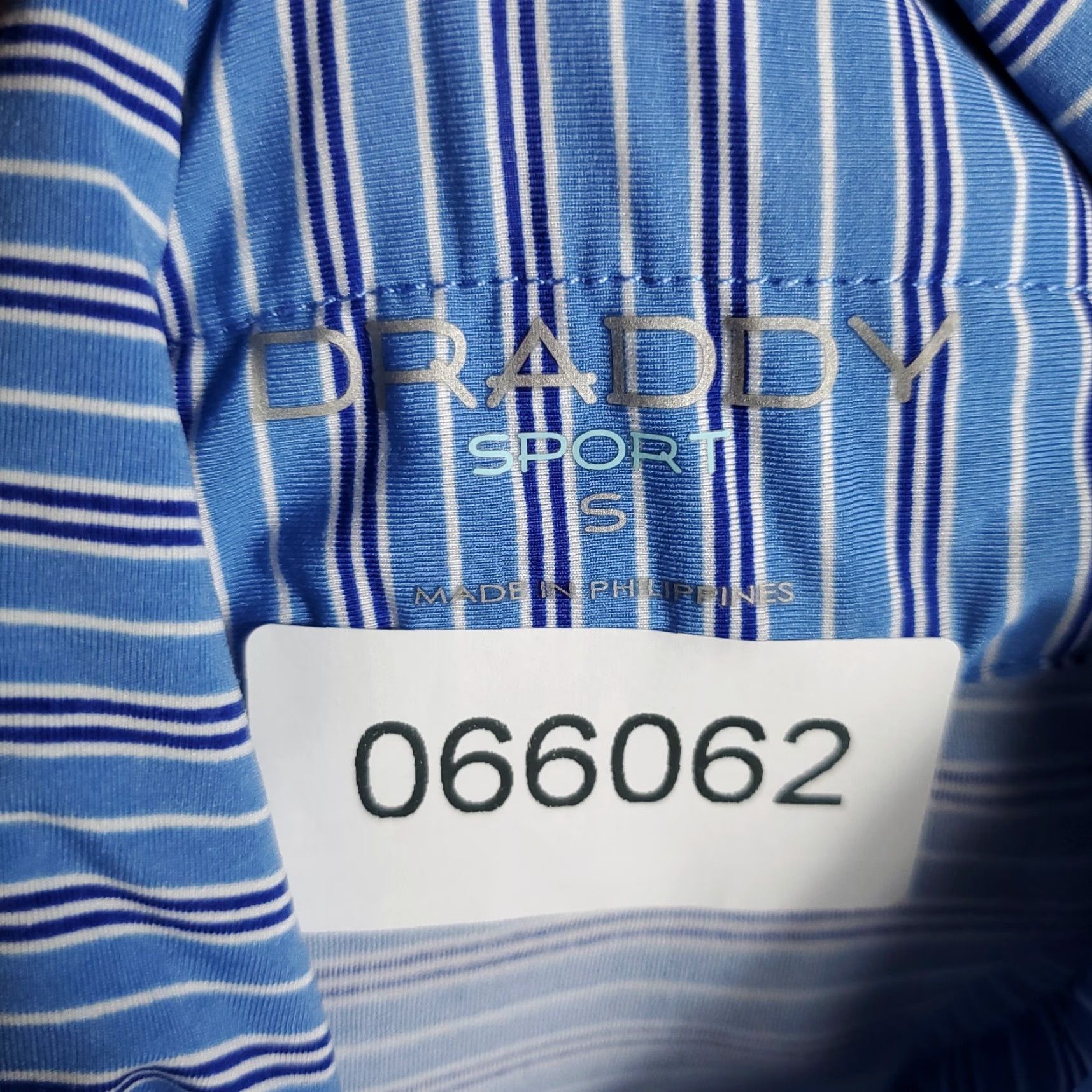 Vintage B Draddy Polo Shirt Mens Small Blue Striped Sports Shirt Polo Short Sleeve Casual Modern Preppy Size US S / EU 44-46 / 1 - 8 Thumbnail