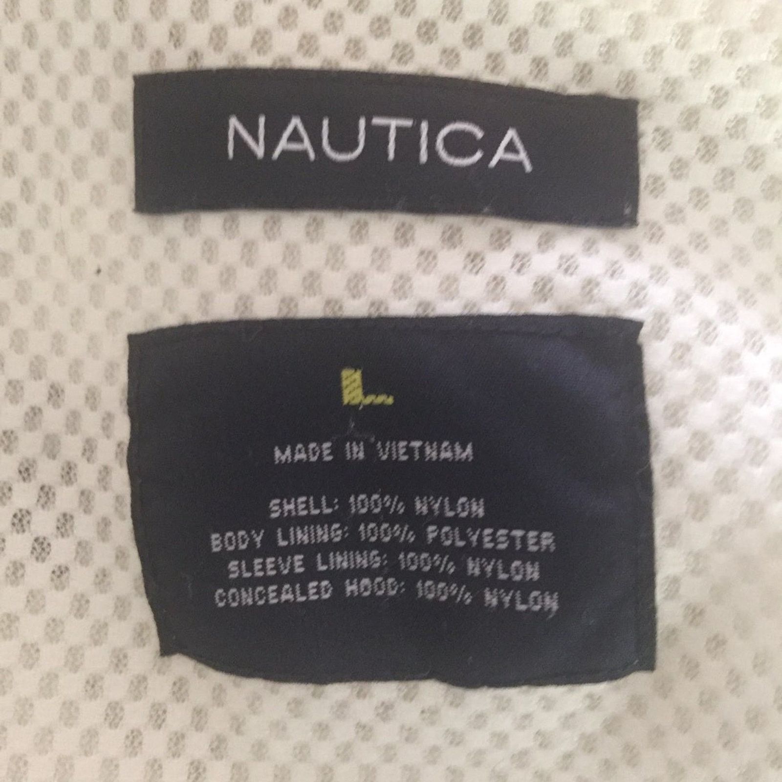 Nautica Nautica Men's Size Large Windbreaker Jacket Hooded Zip Front Size US L / EU 52-54 / 3 - 12 Thumbnail