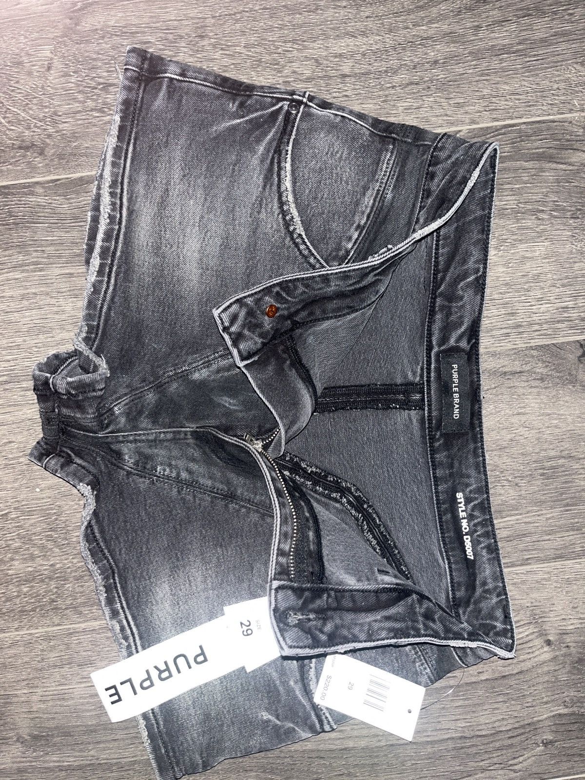 Other Purple Brand Mid Rise Slim Thong Shorts Size 29" - 4 Thumbnail