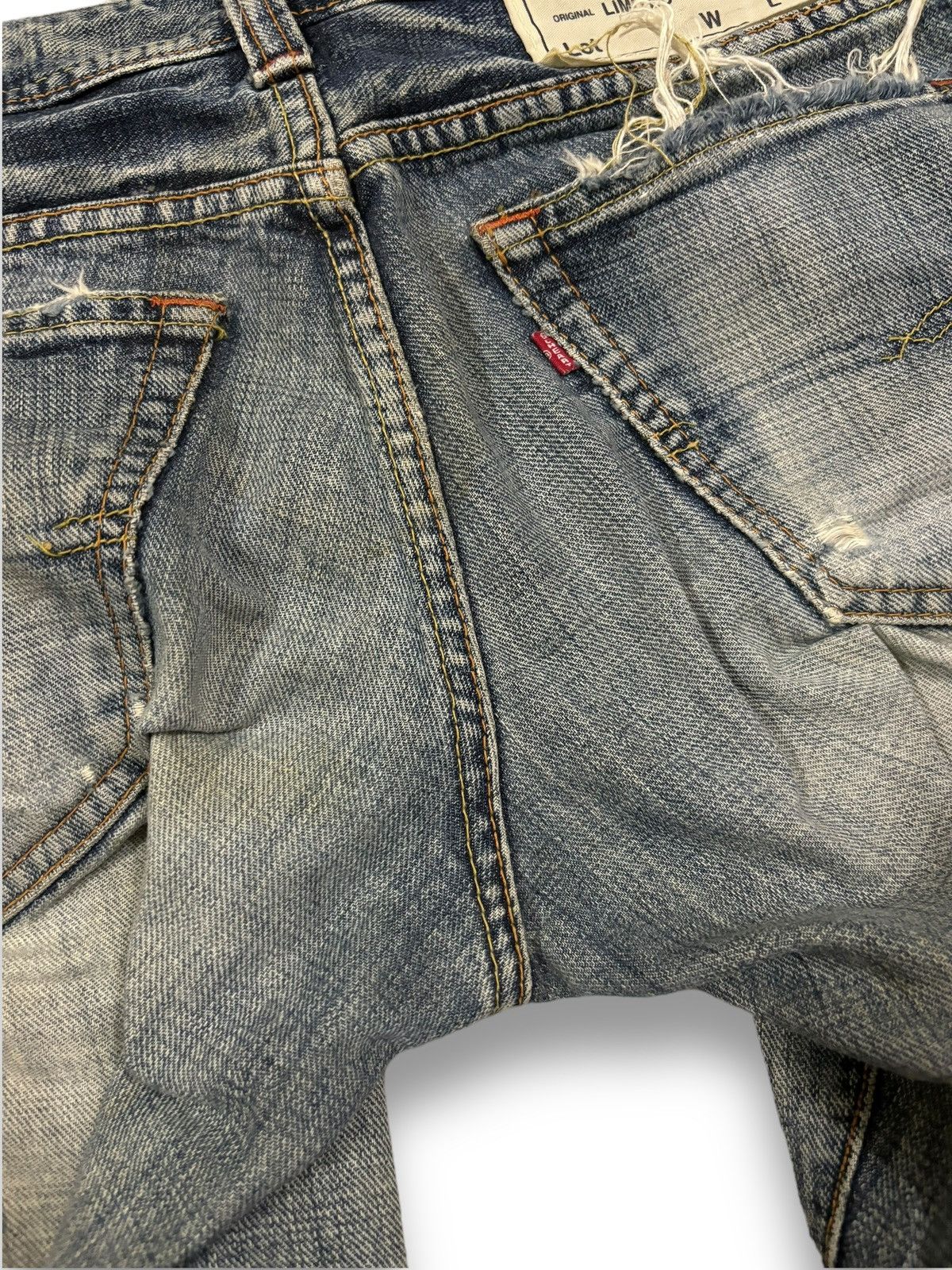 Tornado Mart Vintage Japanese Brand Mud Wash Flare Destroyed Grunge Jeans Size US 30 / EU 46 - 13 Thumbnail