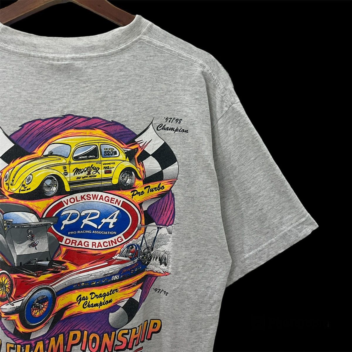 Formula 1 Vintage 90s Volkswagen Drag Racing T-shirt Size US M / EU 48-50 / 2 - 2 Thumbnail