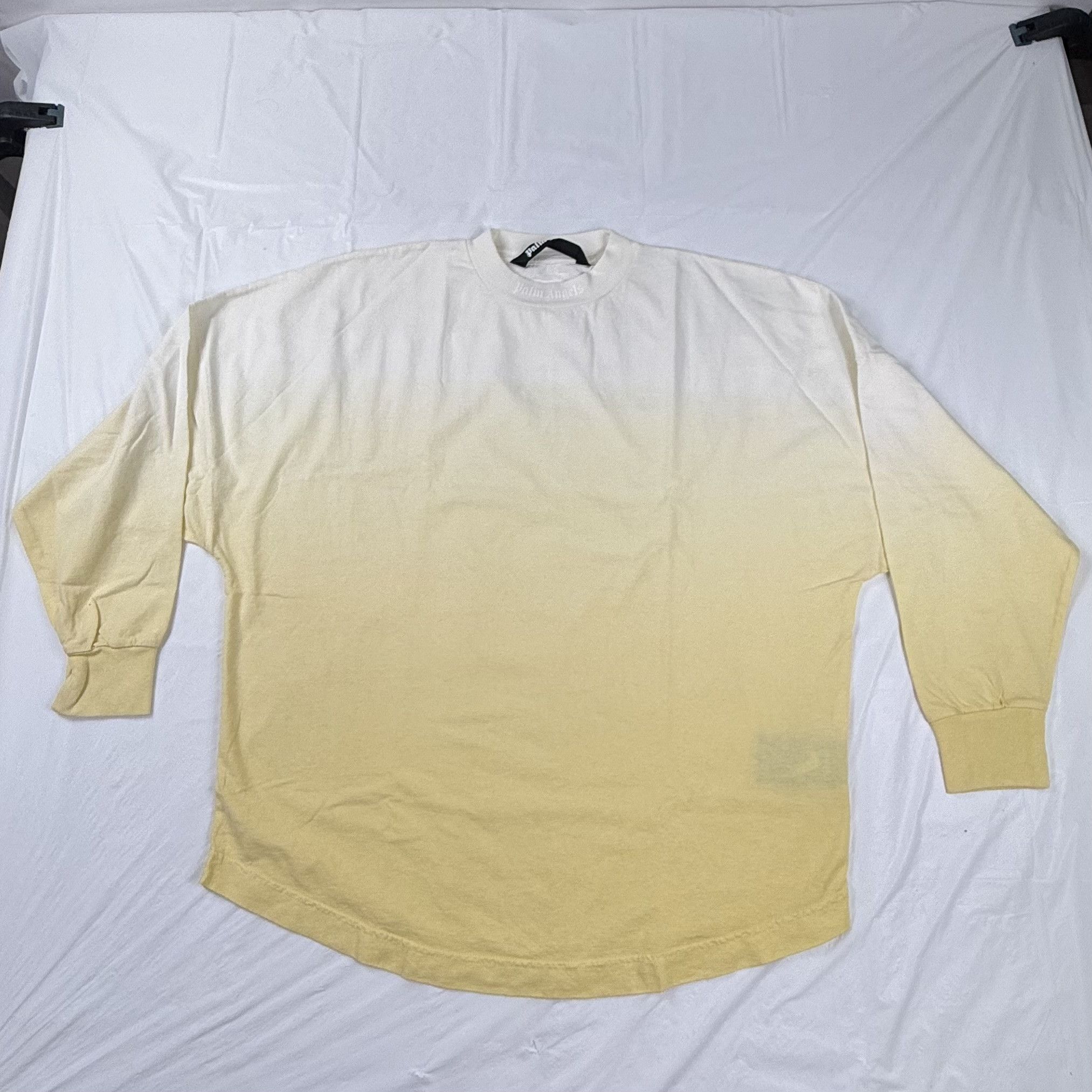 Palm Angels Palm Angels Ombre Gradient Logo Long Sleeve T-Shirt Mens M Size US M / EU 48-50 / 2 - 2 Thumbnail