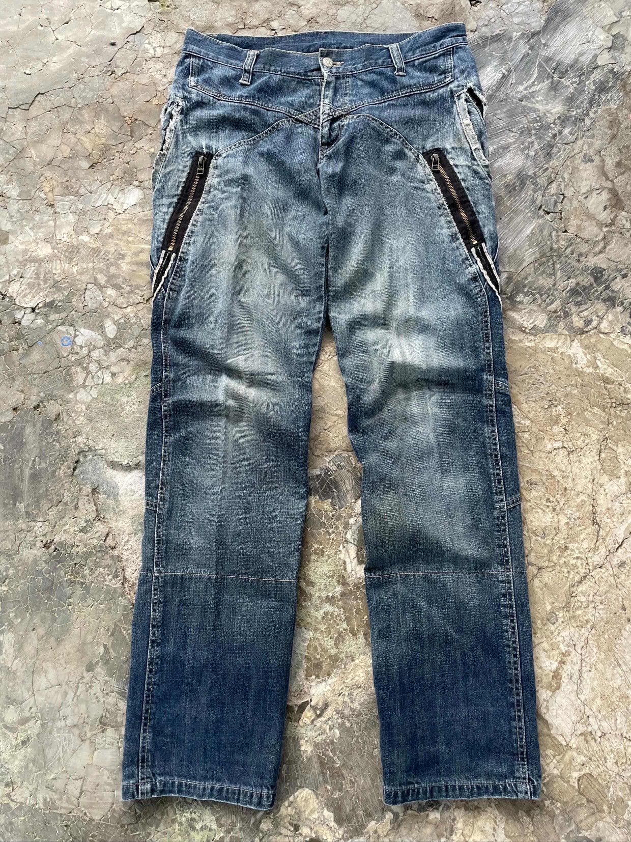 PPFM Rare Archive PPFM In Sleepy London Town Distressed Denim Size US 34 / EU 50 - 3 Thumbnail