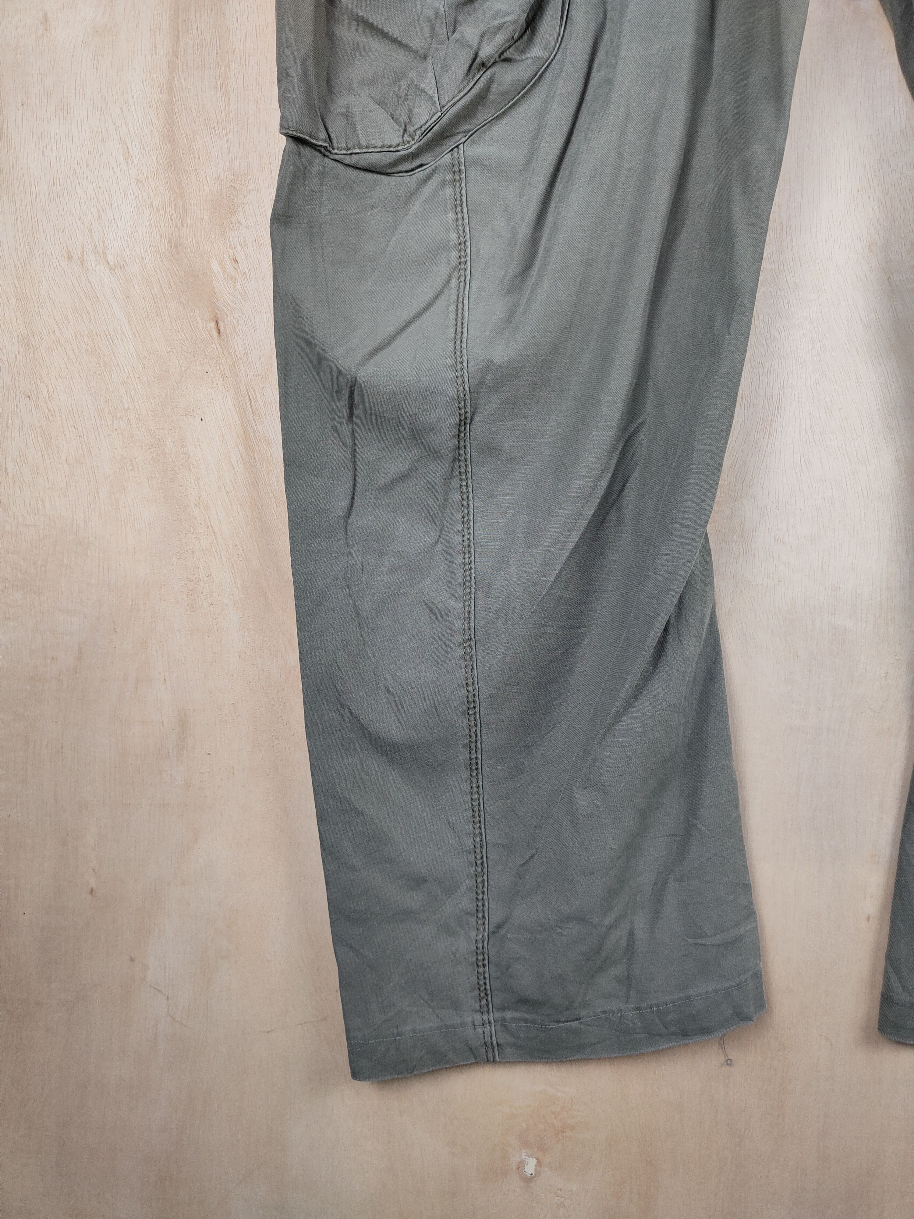 Japanese Brand Xebec Twist45 Green Multipocket Tactical Cargo Pants #S2429 Size US 36 / EU 52 - 4 Thumbnail