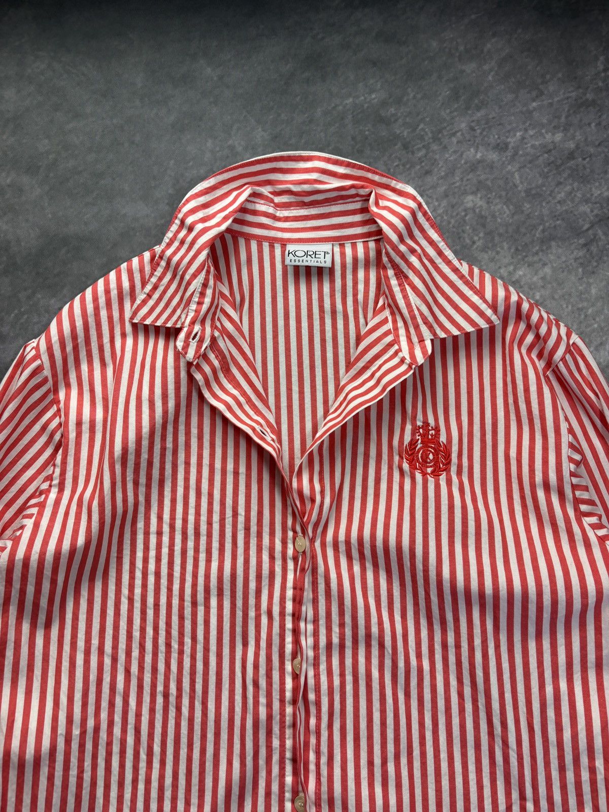 Vintage 90s Vintage Striped Shirt 80s Straight Hem Preppy Dress 80s Size US S / EU 44-46 / 1 - 3 Thumbnail