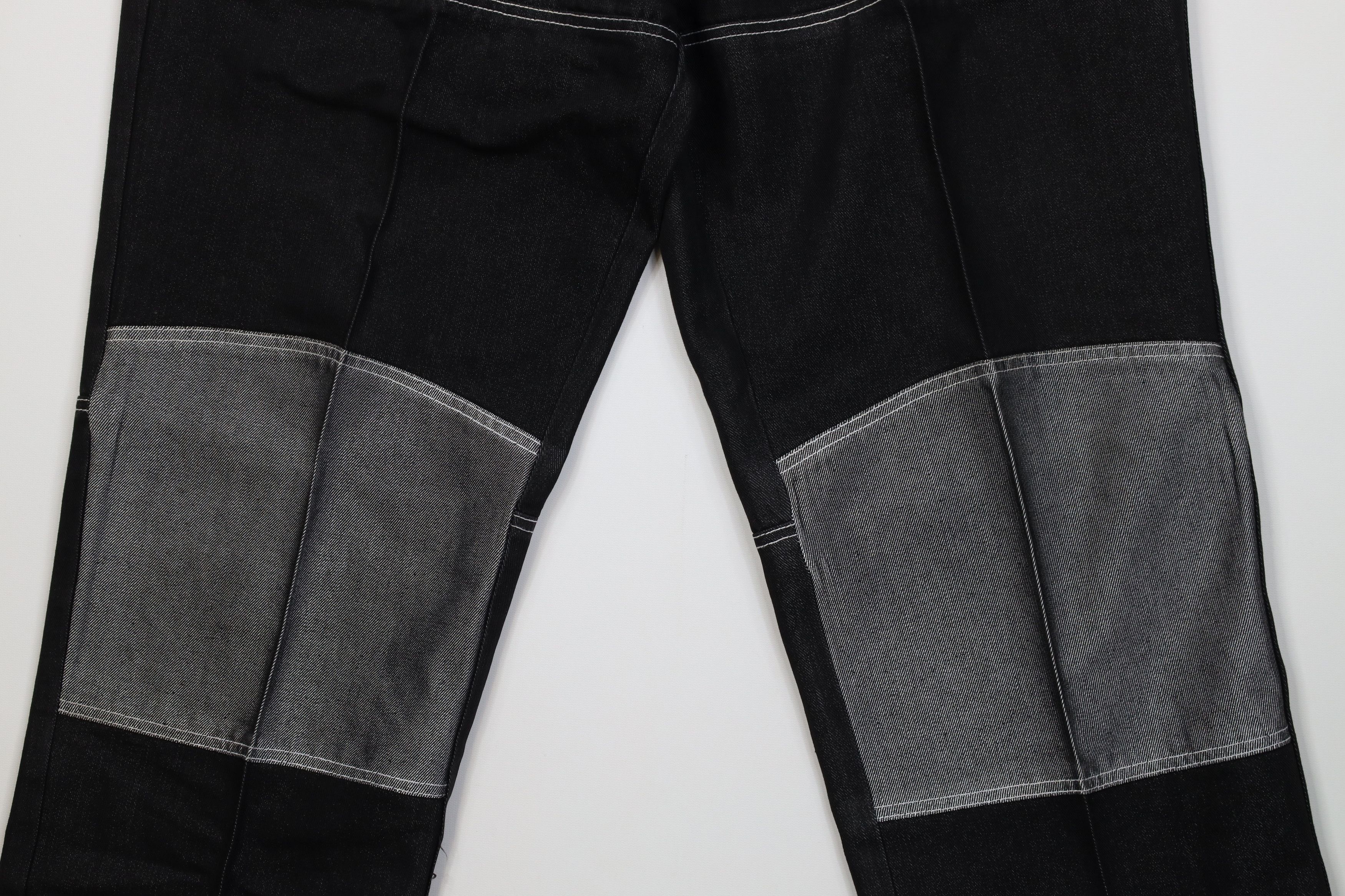 Vintage Vintage 90s Y2K Streetwear Block Double Knee Wide Leg Jeans Size US 36 / EU 52 - 3 Thumbnail