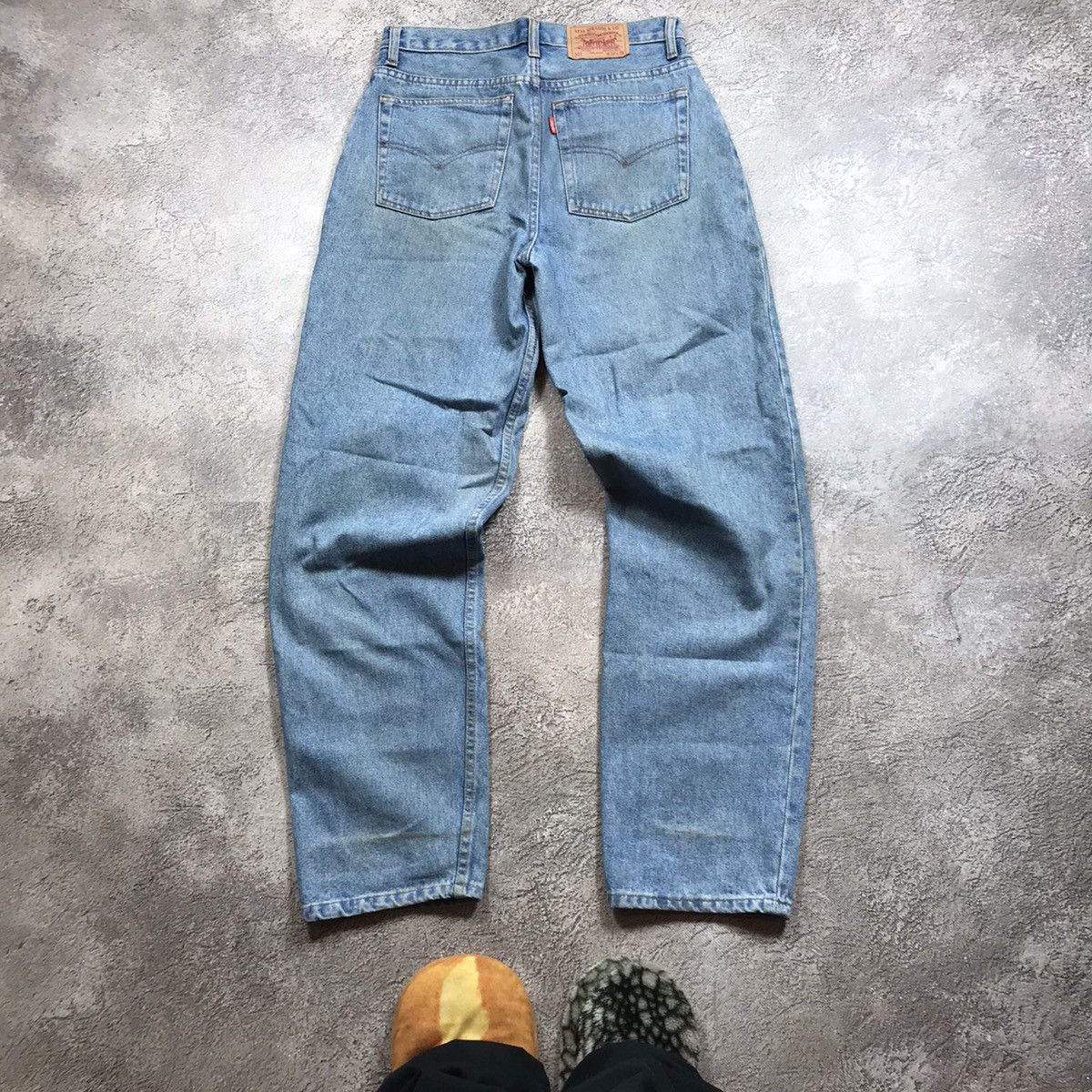 Vintage Vintage 90s Levis Baggy Distressed Thrashed Grunge Jeans 32 Size US 32 / EU 48 - 2 Thumbnail