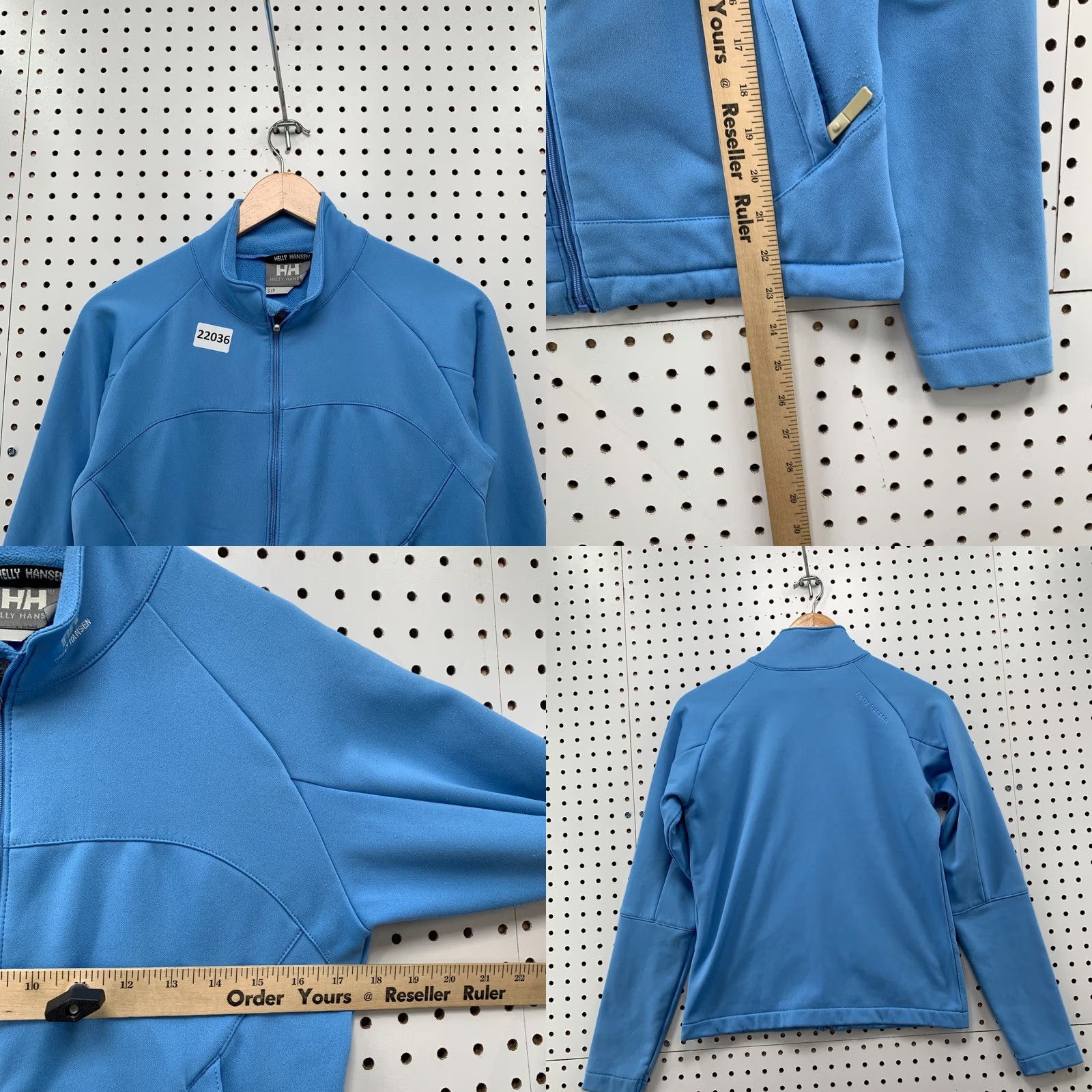 Helly Hansen Helly Hansen Track Jacket Blue Womens Small Full Zip Activewear 17.5x23 HH Size S / US 4 / IT 40 - 8 Thumbnail