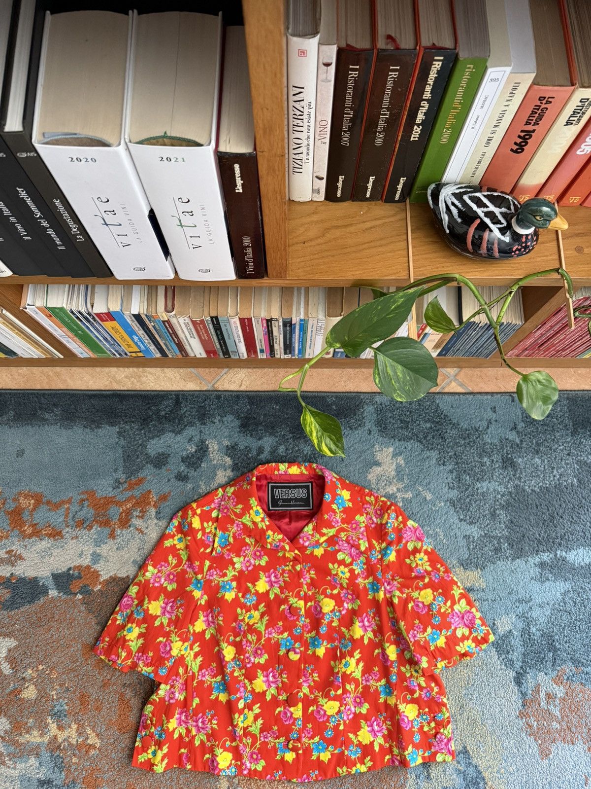 Versus Versace Vintage Versus By Gianni Versace AW 1993 Floral Print Top Size S / US 4 / IT 40 - 1 Thumbnail
