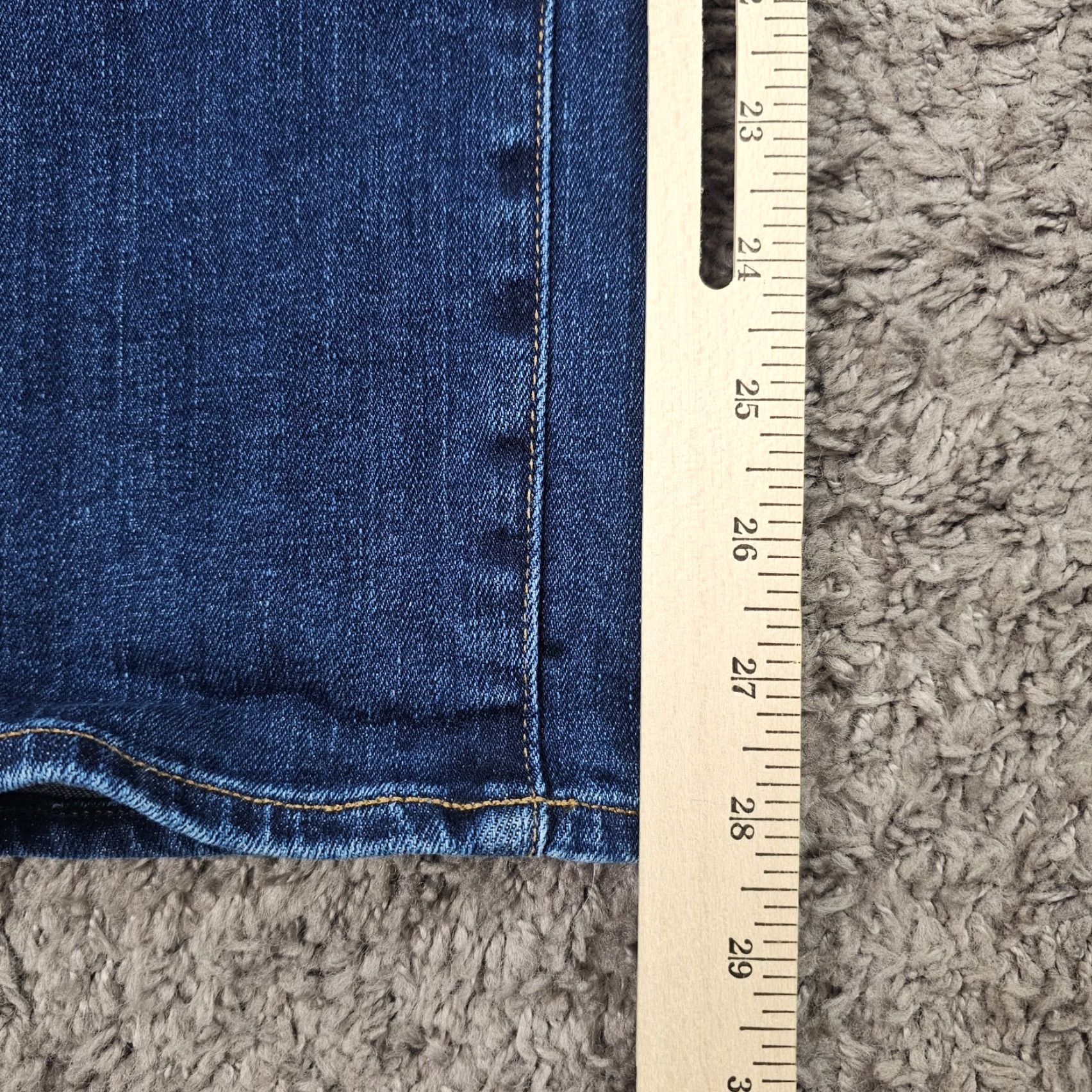 J Brand J Brand Jeans Womens 27 Slim Fit Mid Rise Stretch Dark Denim Straight Teagan 25x28 Blue Size 25" / US 0 / IT 36 - 6 Thumbnail