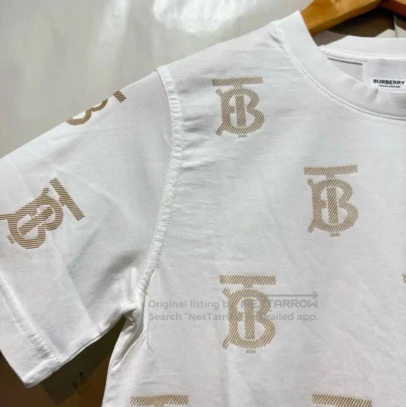 Burberry Burberry White Cotton Short Sleeve T-Shirt. Size XXS / US 00 / IT 34 - 3 Thumbnail