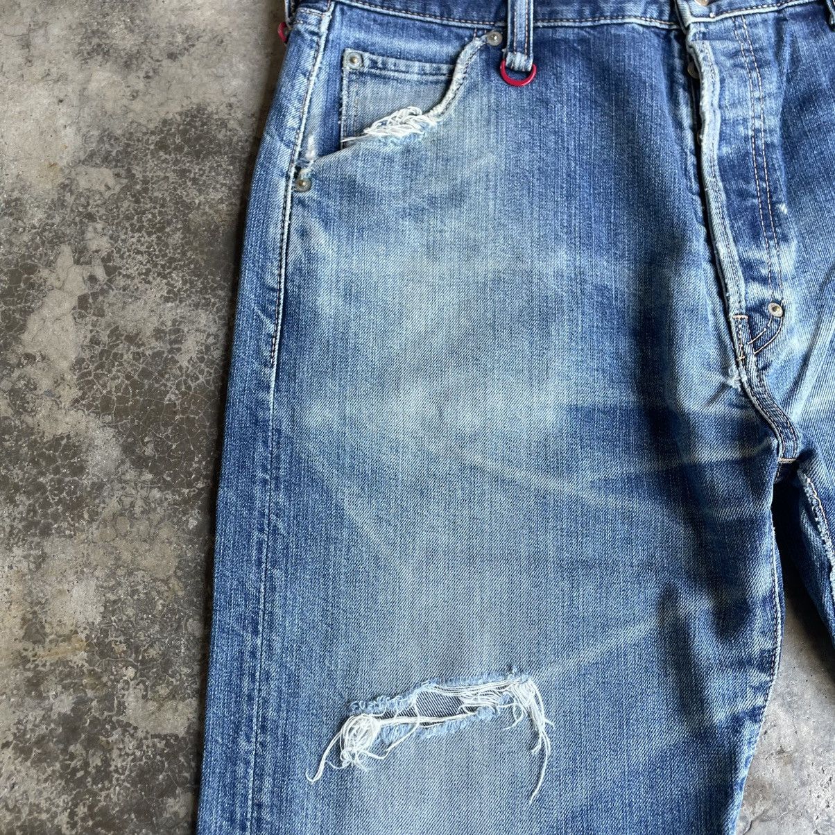 Nitraid 🔥🇯🇵Vintage Nitraid Skateboard Ripped Distress Denim Jeans Size US 36 / EU 52 - 10 Thumbnail