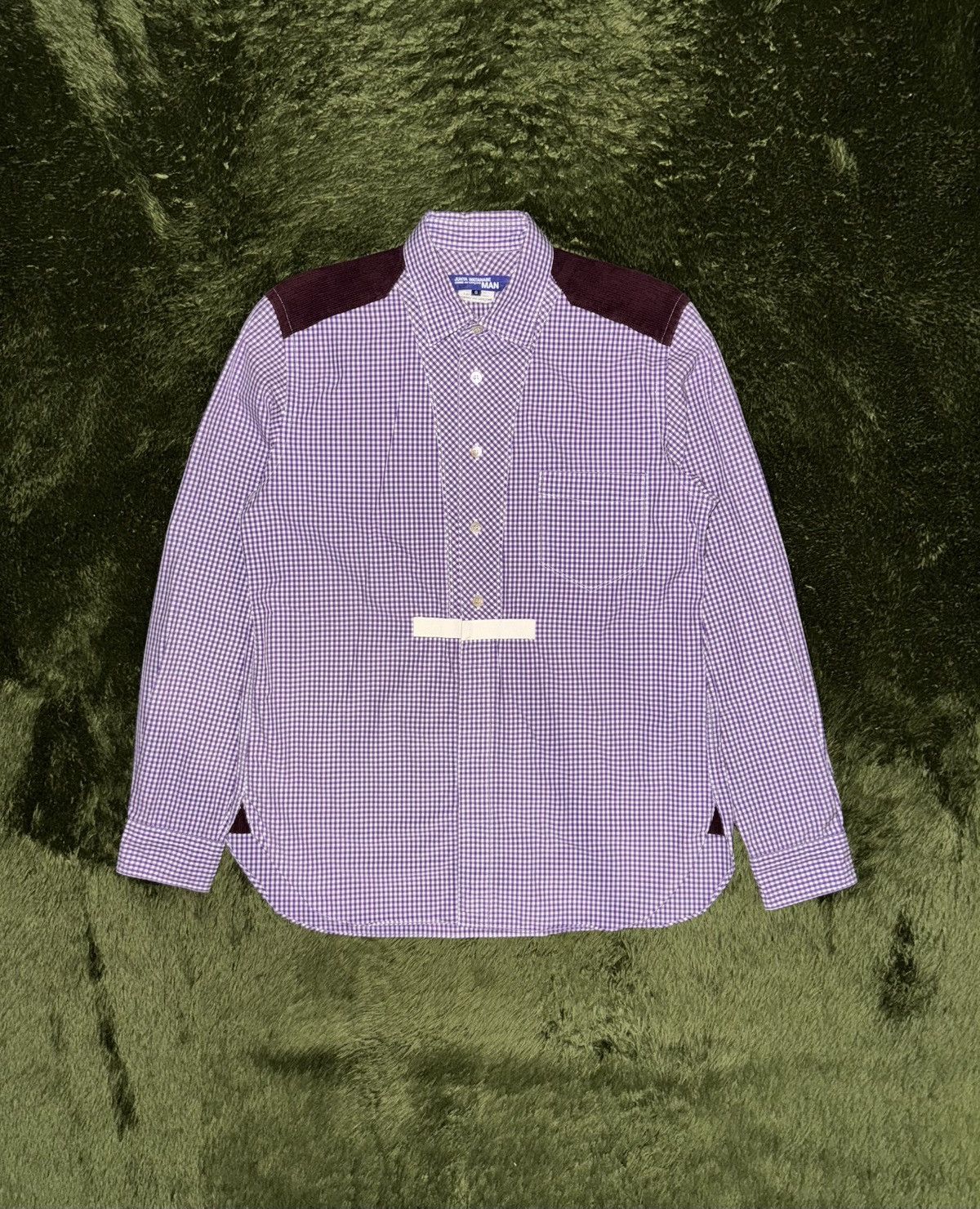 Junya Watanabe [S] Junya Watanabe 11AW Gingham Check Corduroy Patch Shirt Size US S / EU 44-46 / 1 - 1 Thumbnail