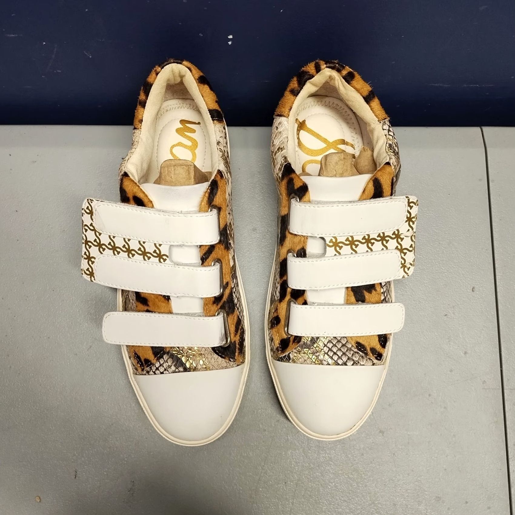 Sam Edelman Sam Edelman Emilie Sneakers Womens US 8M Multicolor Snake Leopard Print Leather Size US 8 / IT 38 - 2 Thumbnail