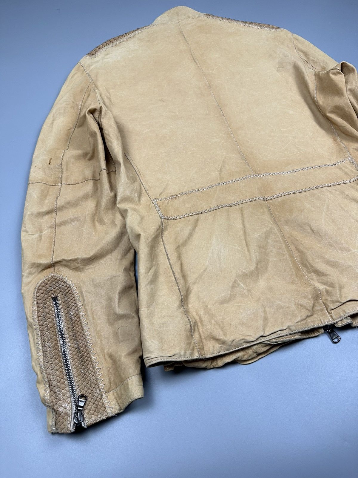 Genuine Leather 🔥Rare🔥Vintage LCR Snake Skin Leather Jacket Size US M / EU 48-50 / 2 - 7 Thumbnail