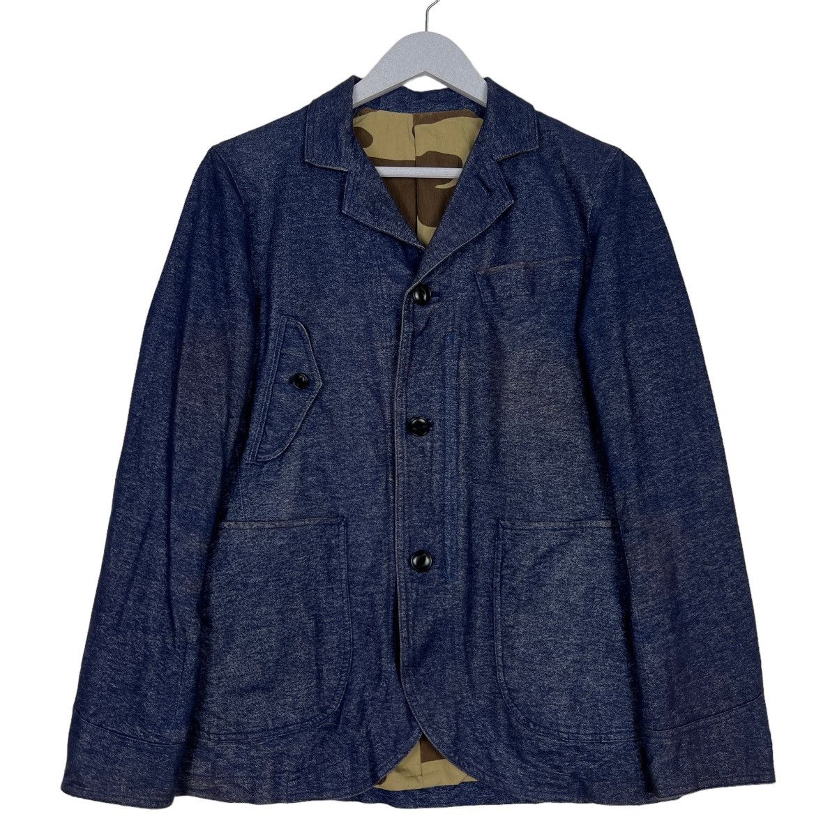 Indigo 🔥 HYPERION INDIGO BLUE CAMO LINING CHORE JACKET MADE MADE Size US S / EU 44-46 / 1 - 1 Thumbnail
