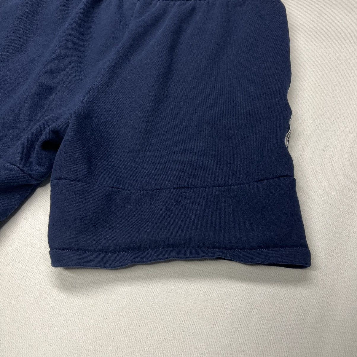 Lacoste Lacoste Sweat Shorts Blue Stripe Letter Logo Navy Drawstring Size US 36 / EU 52 - 11 Thumbnail