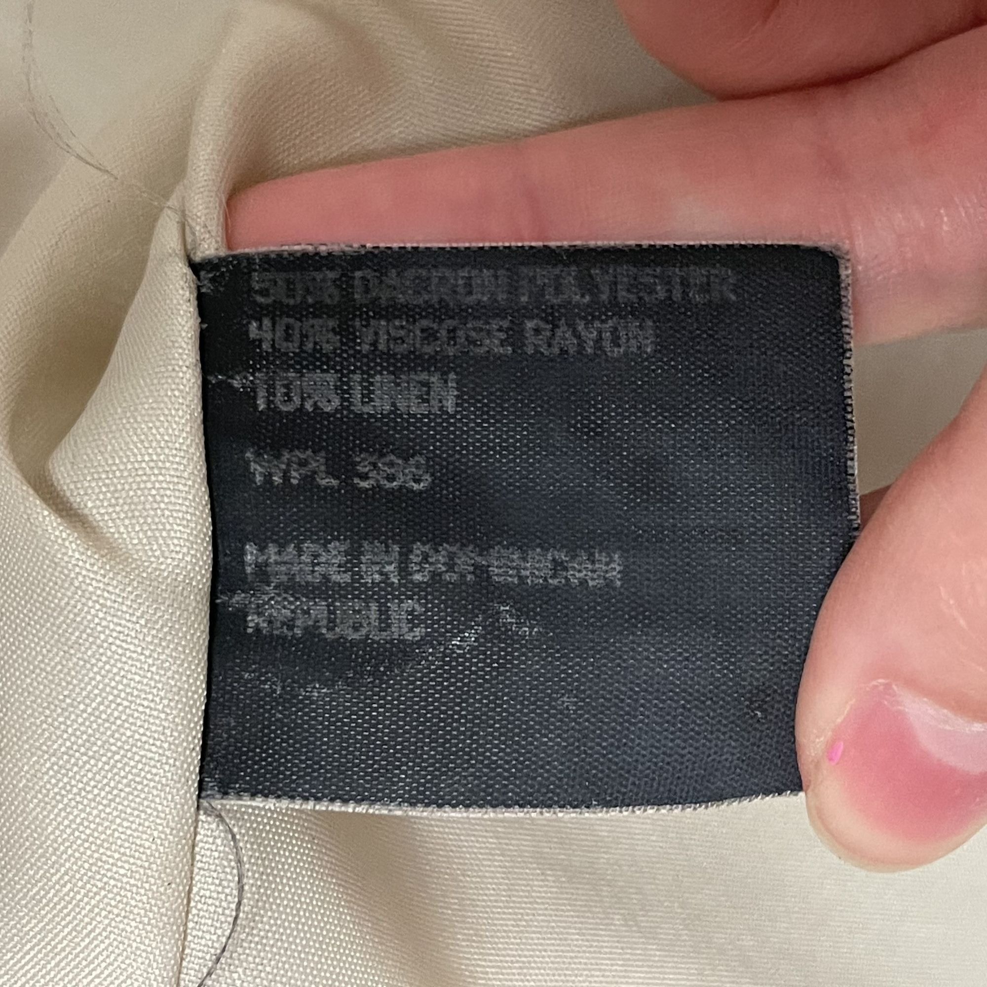 Haggar Vtg Haggar TROPICAL Khaki Sport Coat LINEN Jacket Size 44L - 7 Thumbnail