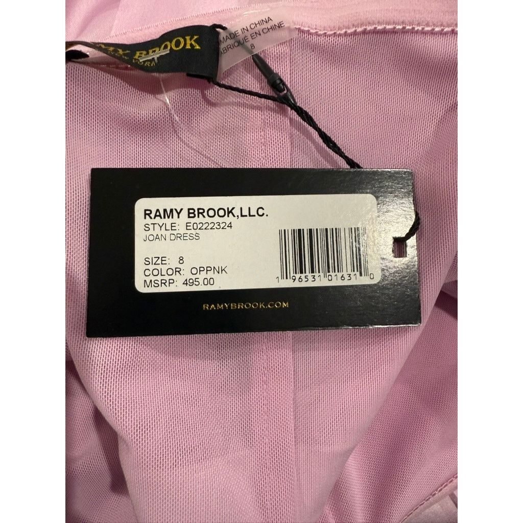 Ramy Brook NWT Ramy Brook Women's 8 Strapless Pink Satin Mini Dress Size M / US 6-8 / IT 42-44 - 4 Thumbnail